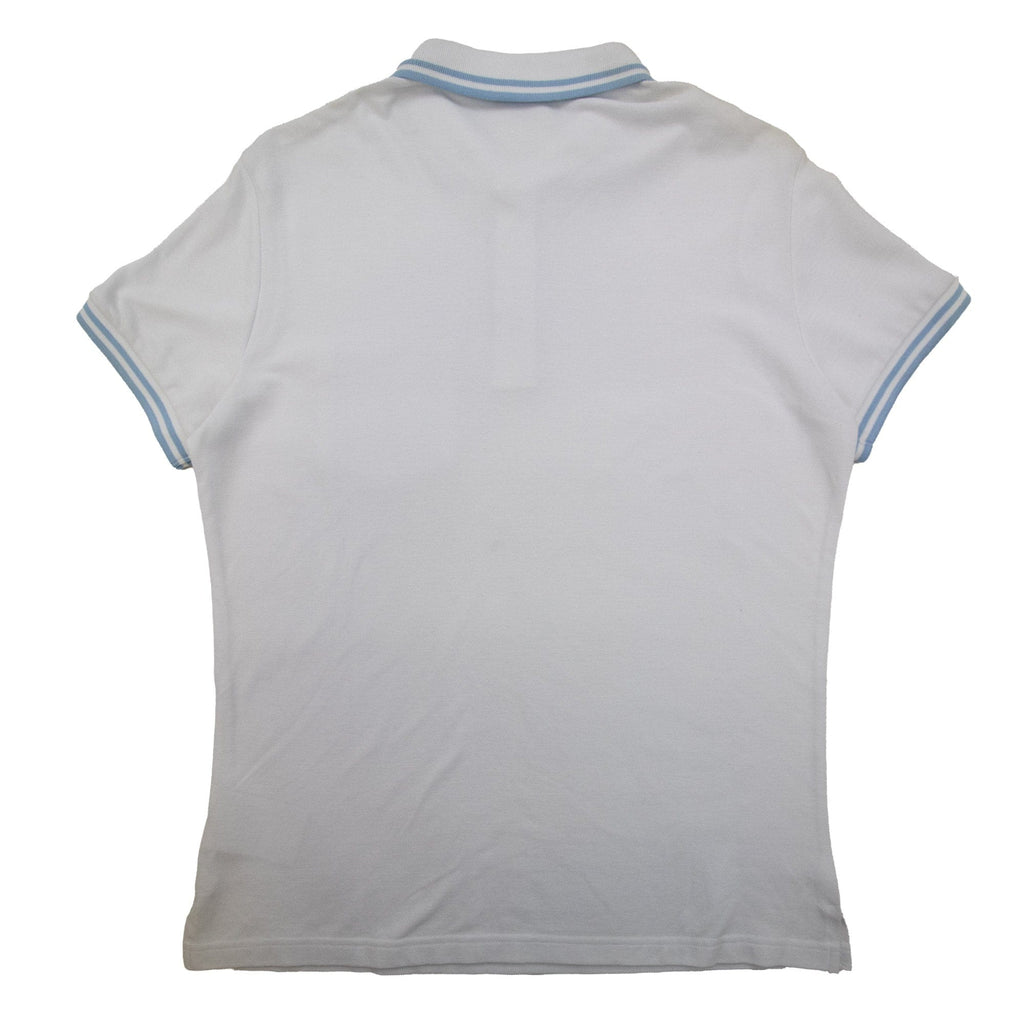 Pre-Loved Piquet Front Pocket Logo S/S Polo Large White
