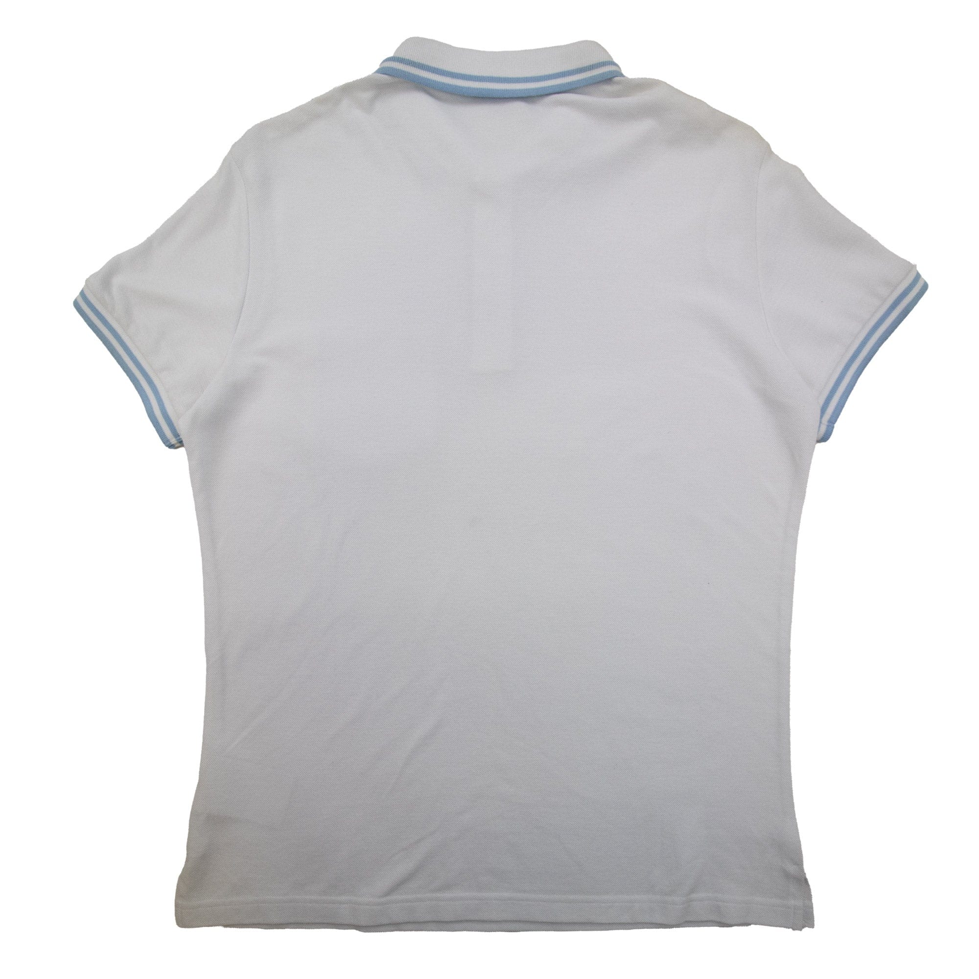 Pre-Loved Piquet Front Pocket Logo S/S Polo Large White