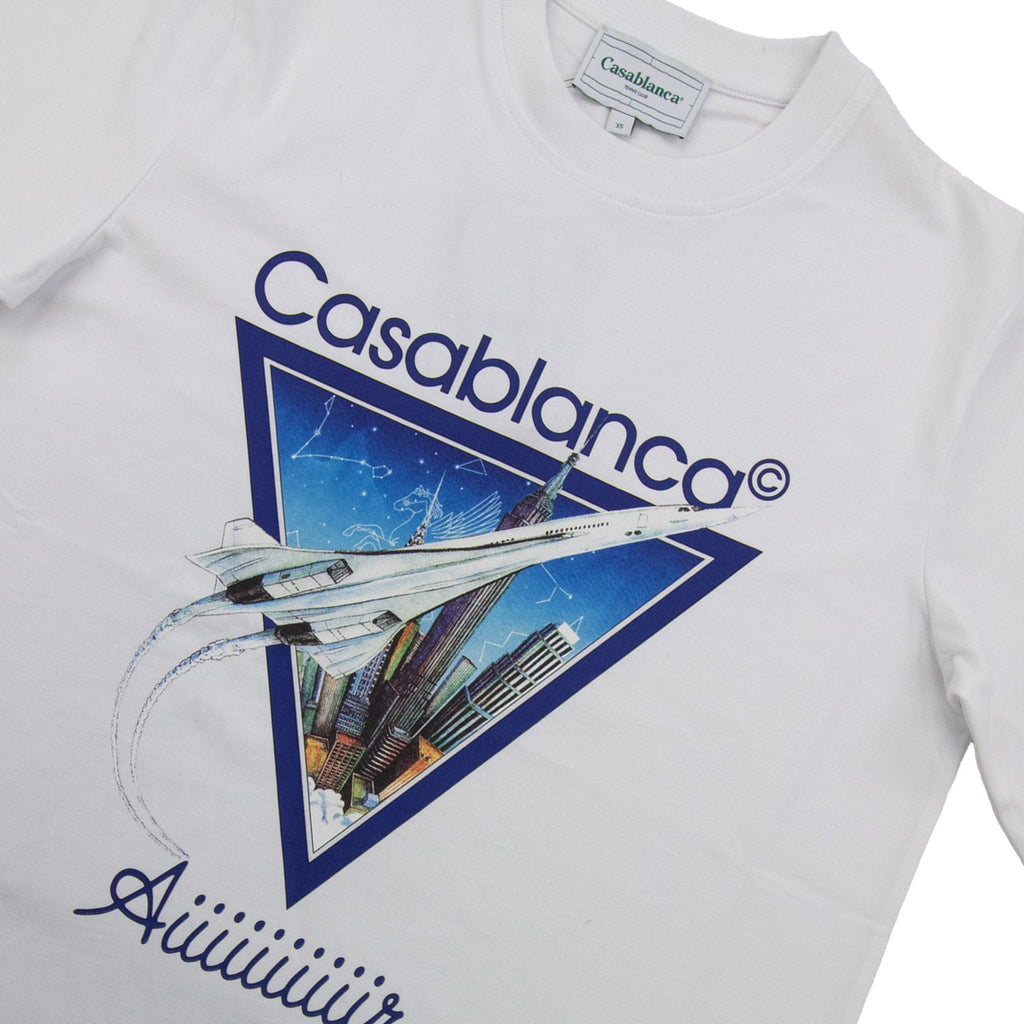 Pre-Loved Aiiiiir Printed T Shirt White Ex Small