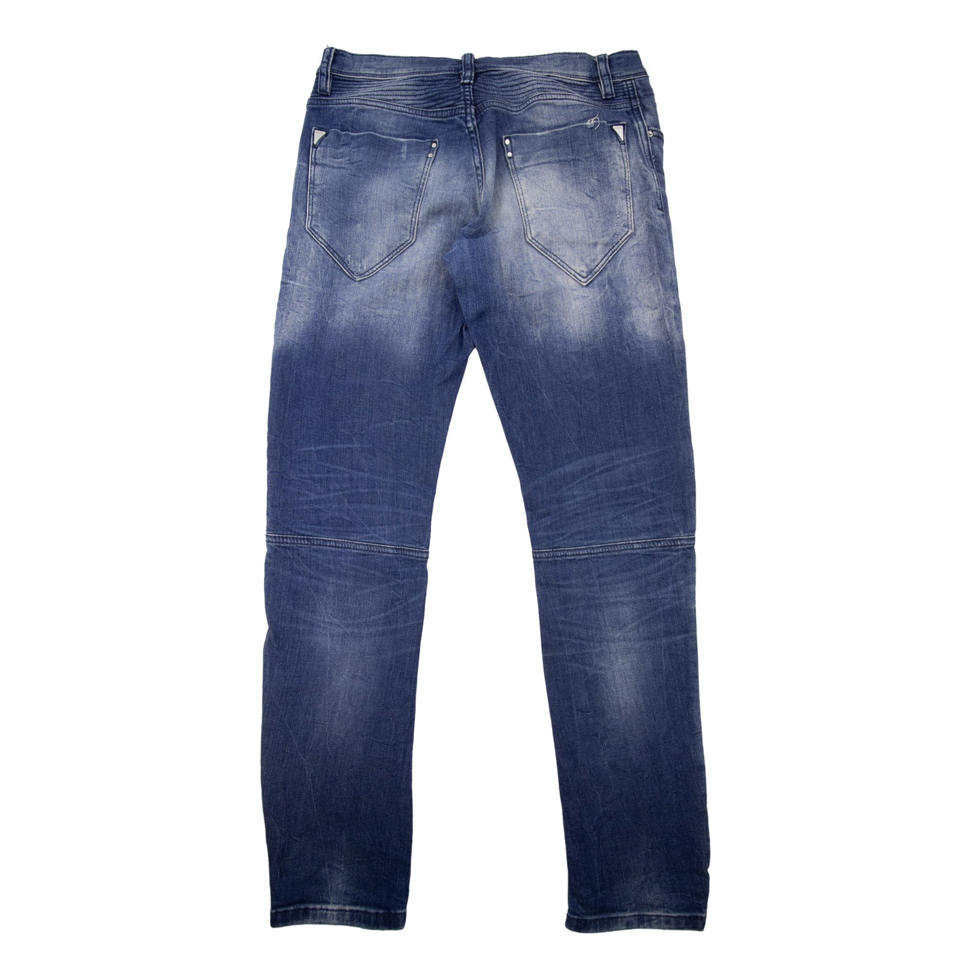 Pre-Loved Racer Jeans Biker W28" Blue Denim