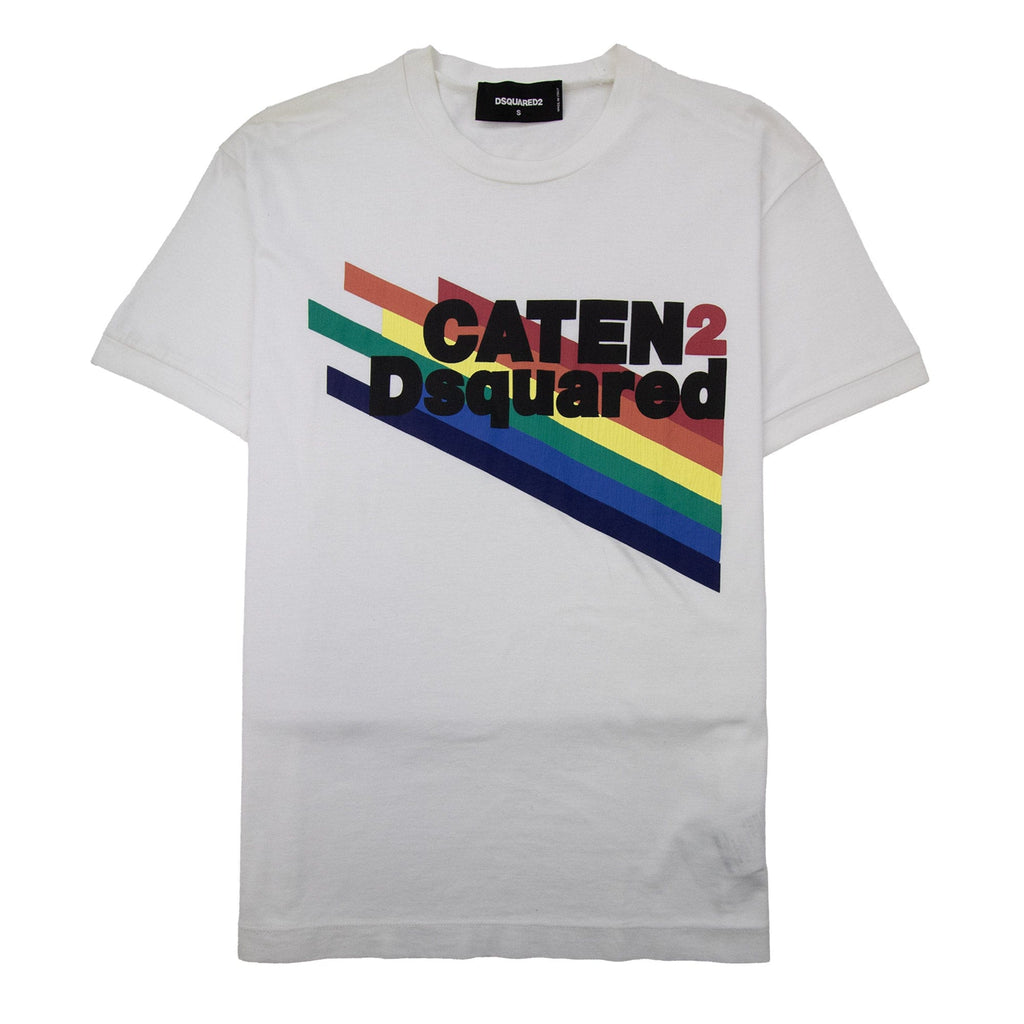 Pre-Loved Rainbow Canten T-shirt White Small