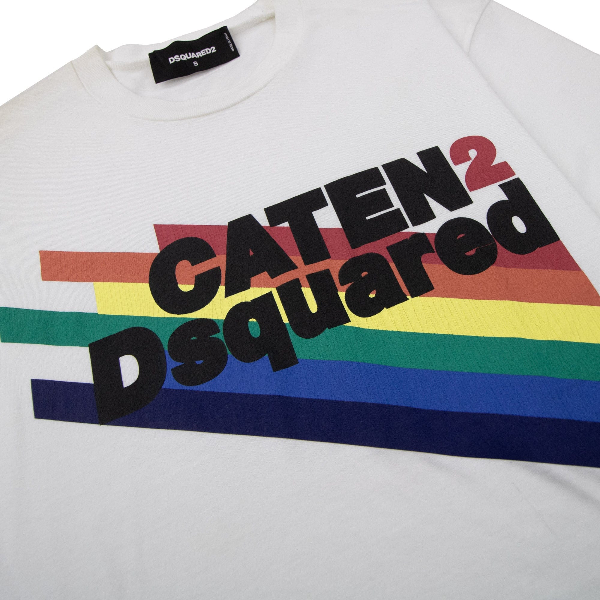 Pre-Loved Rainbow Canten T-shirt White Small
