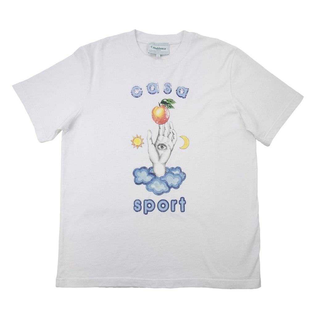 Pre-Loved Casa Talisman Printed T Shirt White XL