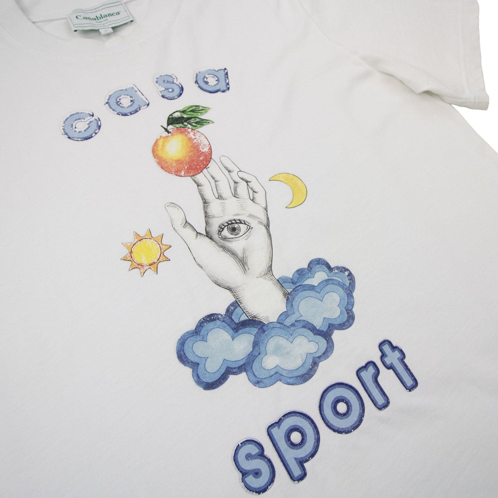 Pre-Loved Casa Talisman Printed T Shirt White XL