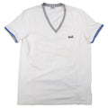 Pre-Loved V-neck T-shirt White Medium