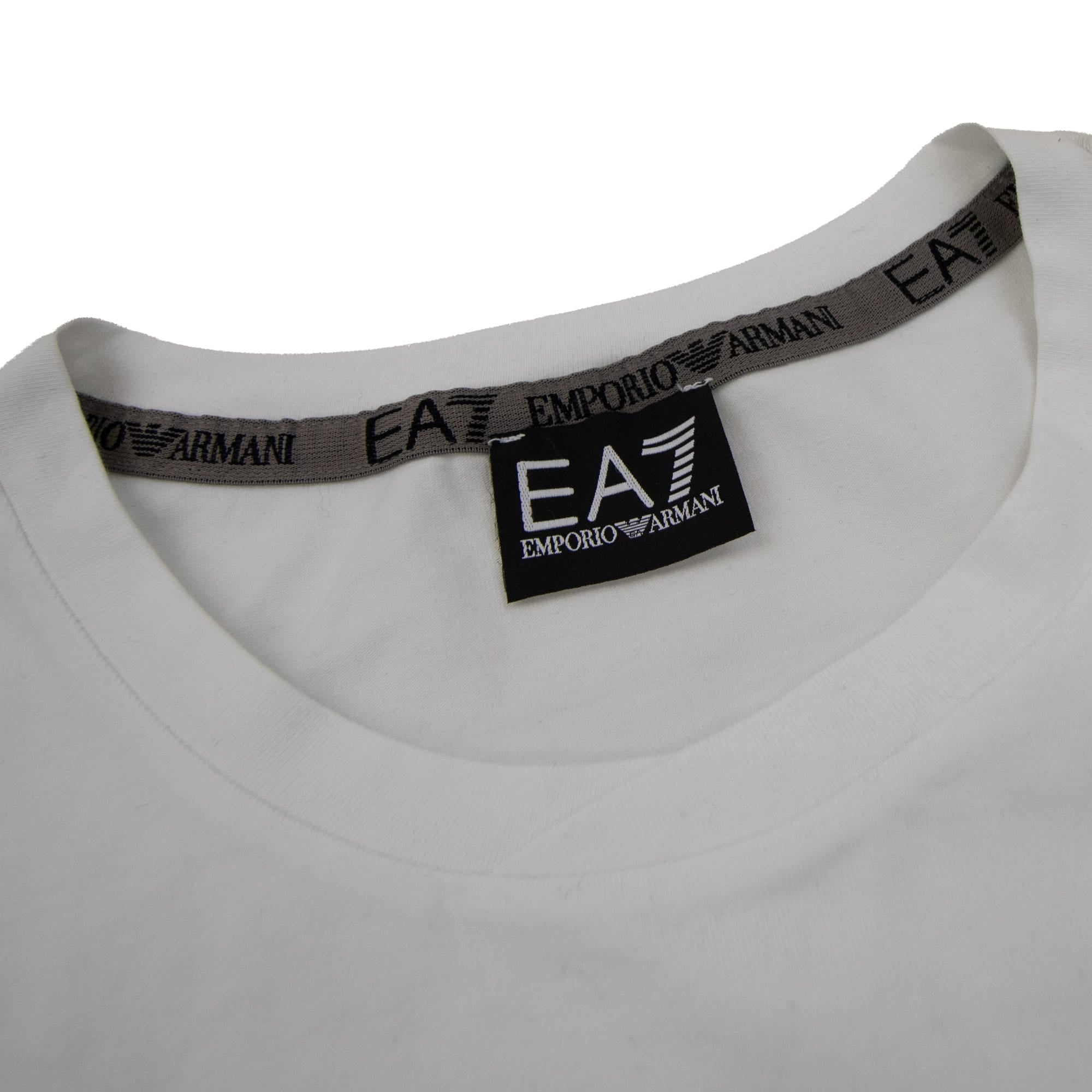 Pre-Loved EA7 Long Sleeve Soccer 7 T-shirt White 3XL