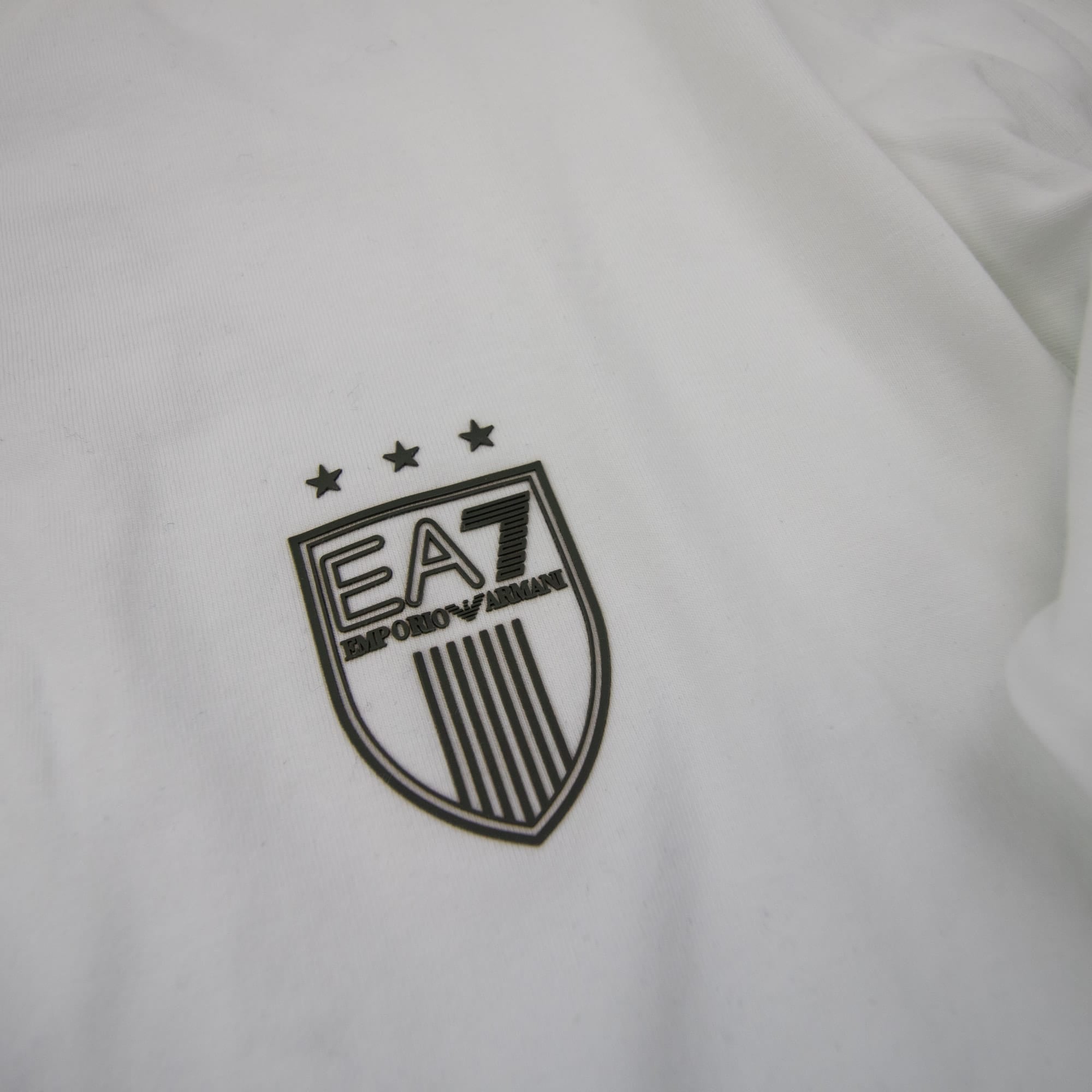 Pre-Loved EA7 Long Sleeve Soccer 7 T-shirt White 3XL