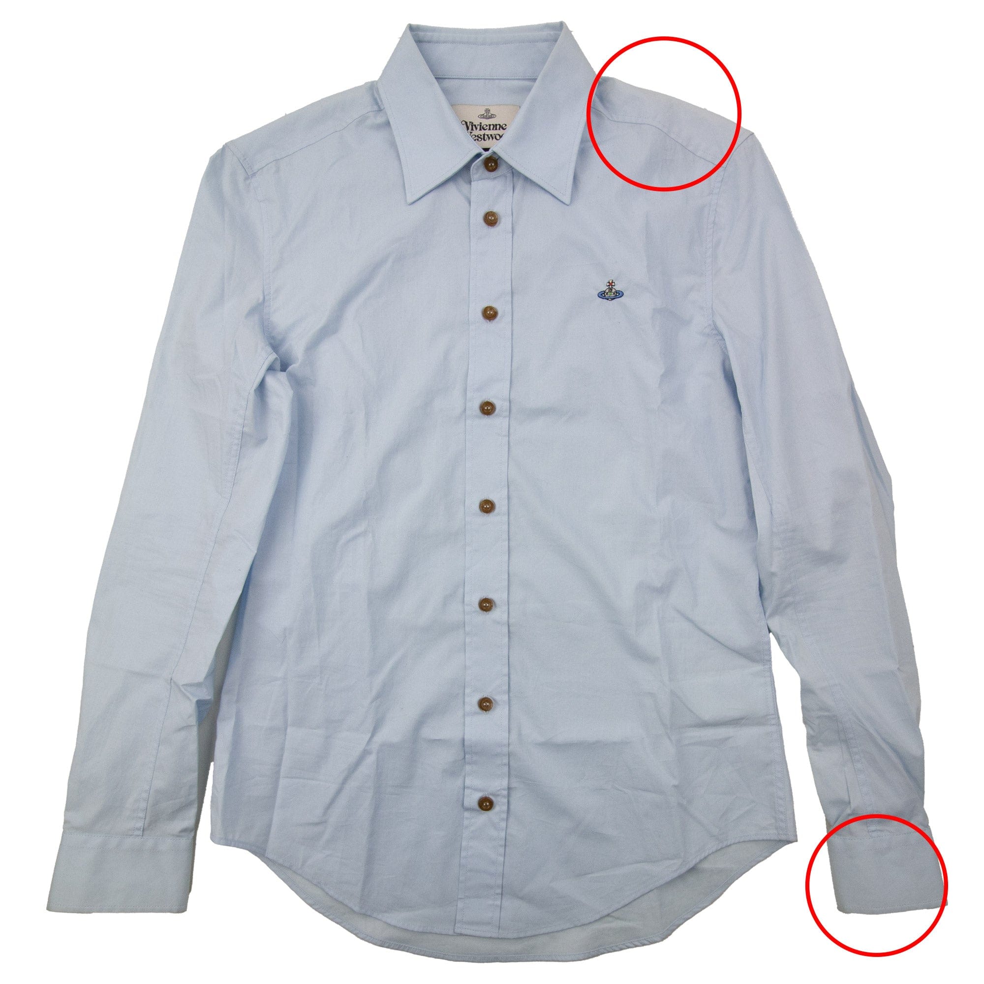 Pre-Loved Slim Fit Shirt Sky Blue 46"