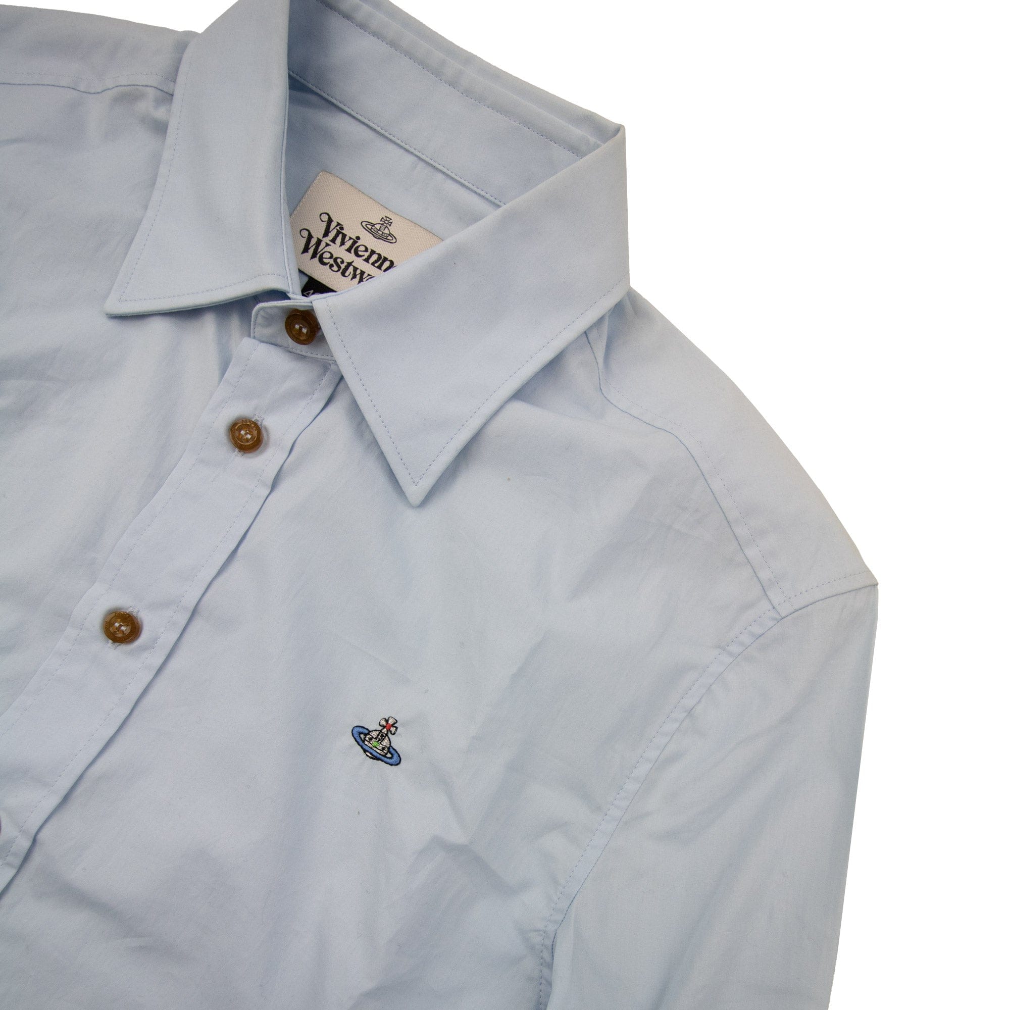 Pre-Loved Slim Fit Shirt Sky Blue 46"