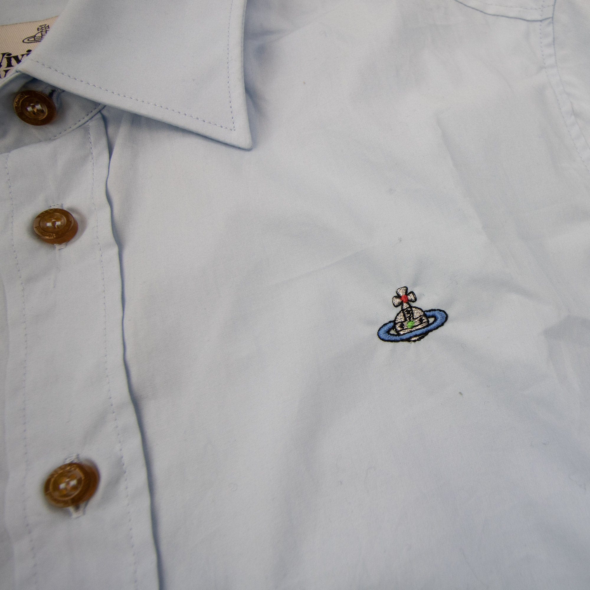 Pre-Loved Slim Fit Shirt Sky Blue 46"