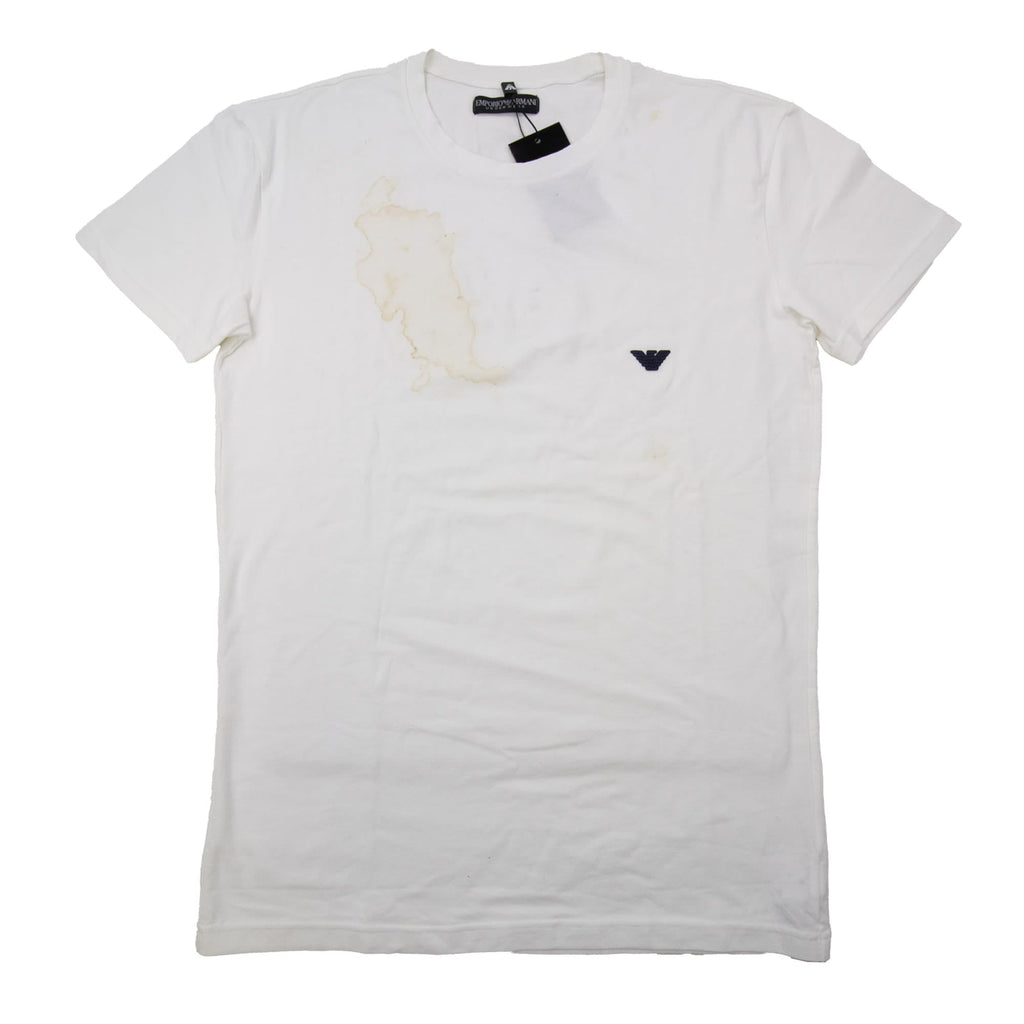 Pre-Loved Embroidered Logo S/s T-Shirt White Large