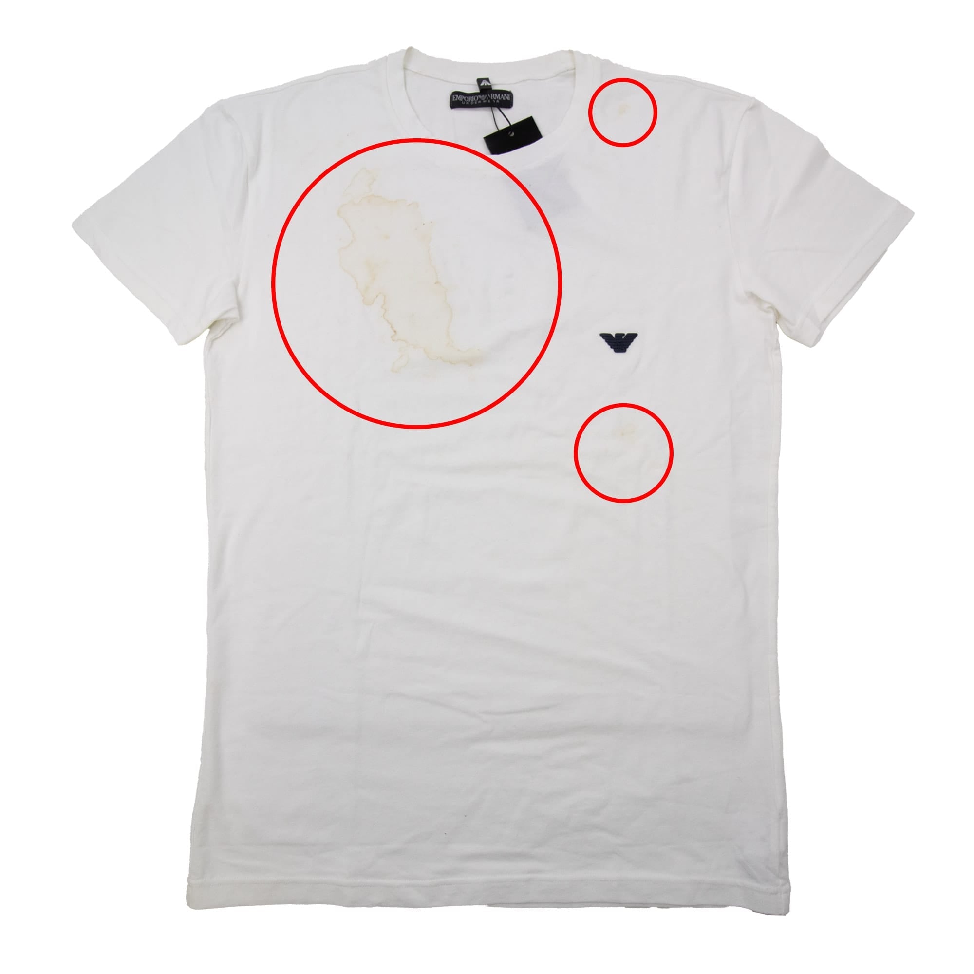 Pre-Loved Embroidered Logo S/s T-Shirt White Large