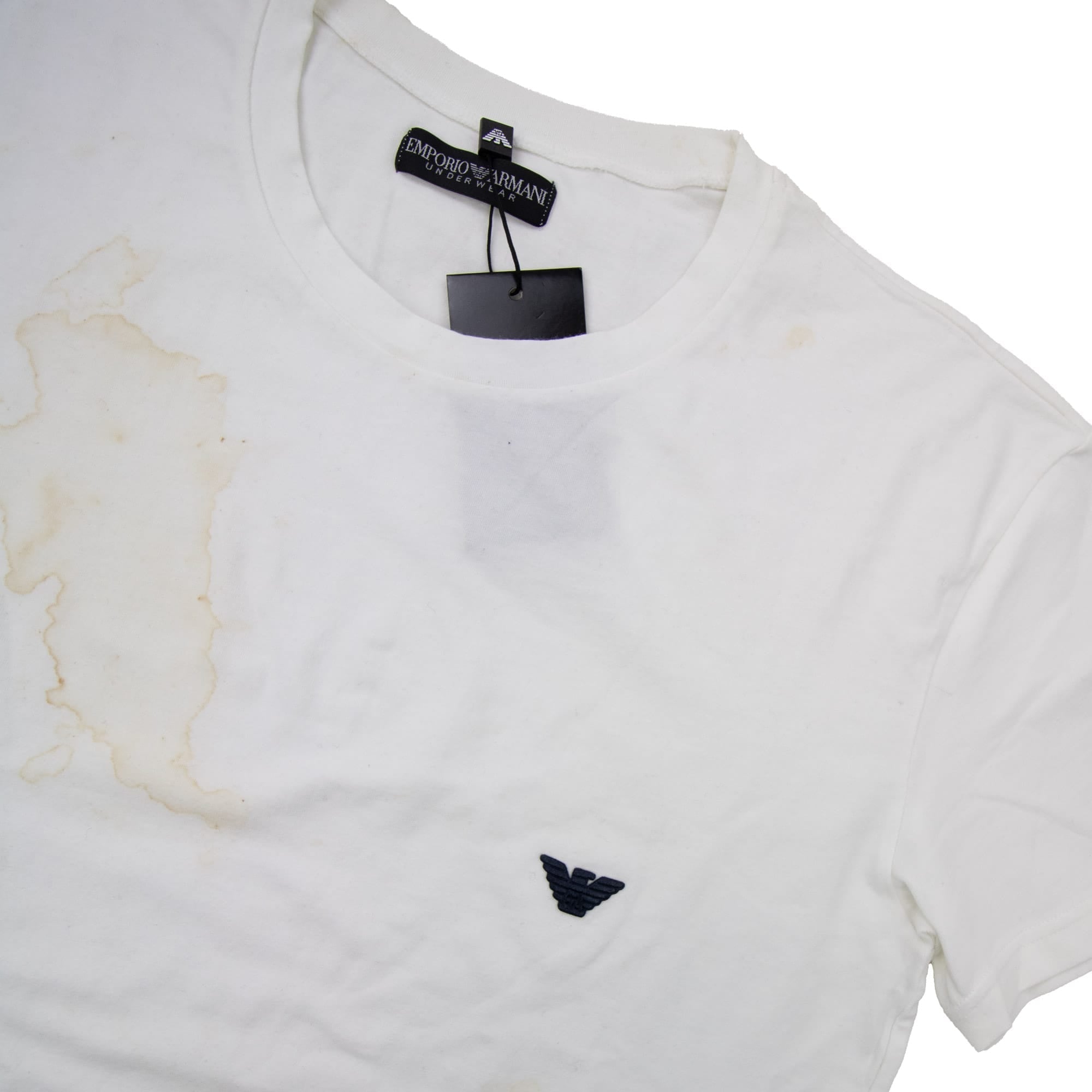 Pre-Loved Embroidered Logo S/s T-Shirt White Large