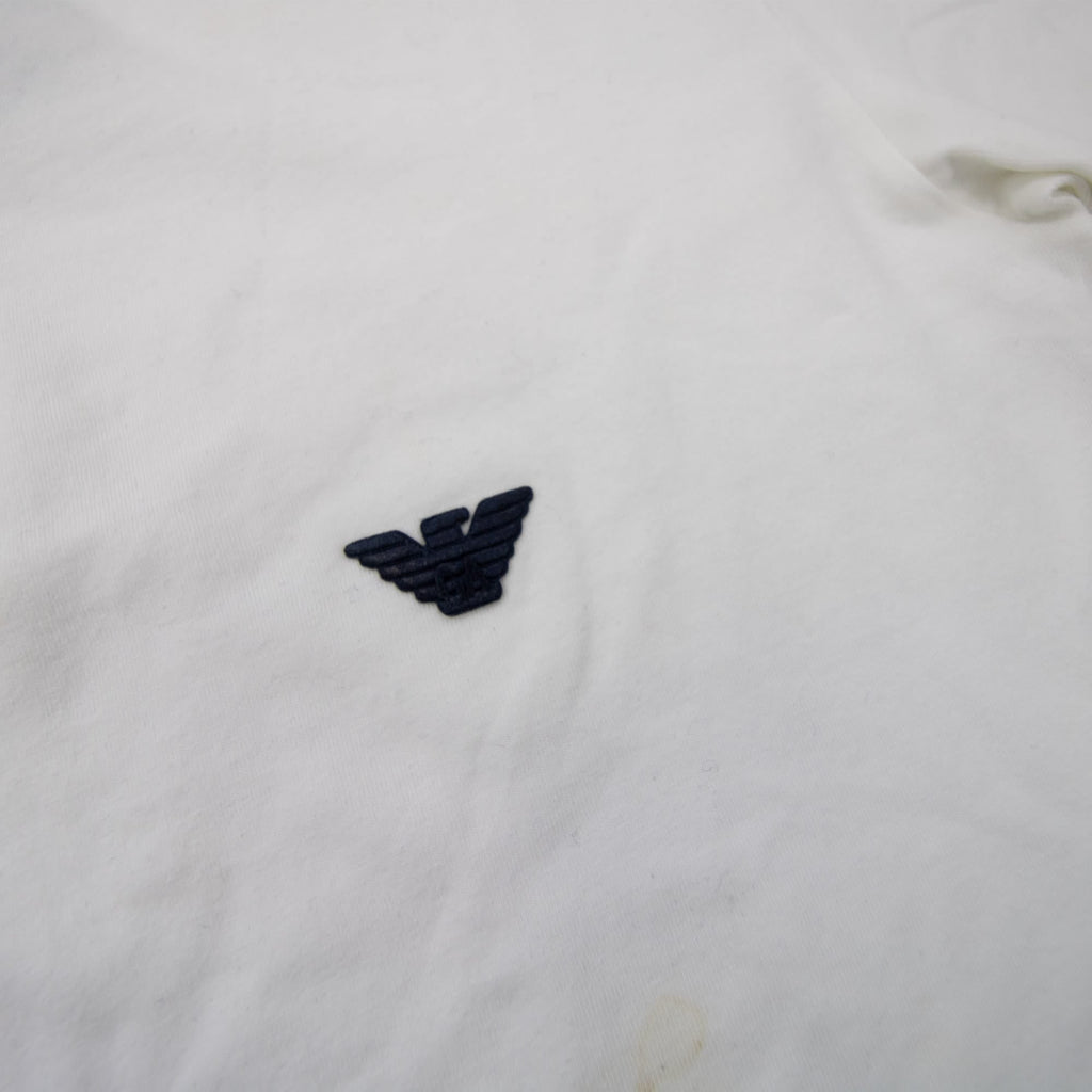 Pre-Loved Embroidered Logo S/s T-Shirt White Large