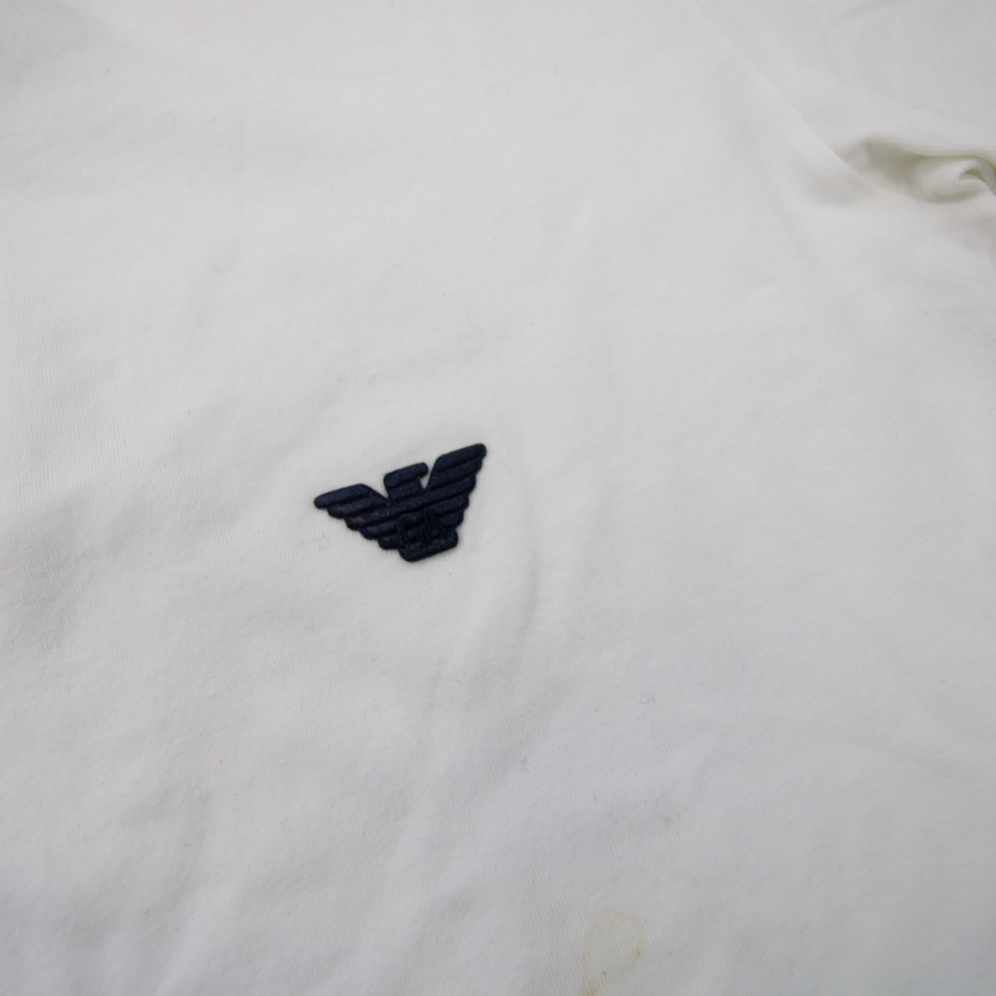 Pre-Loved Embroidered Logo S/s T-Shirt White Large