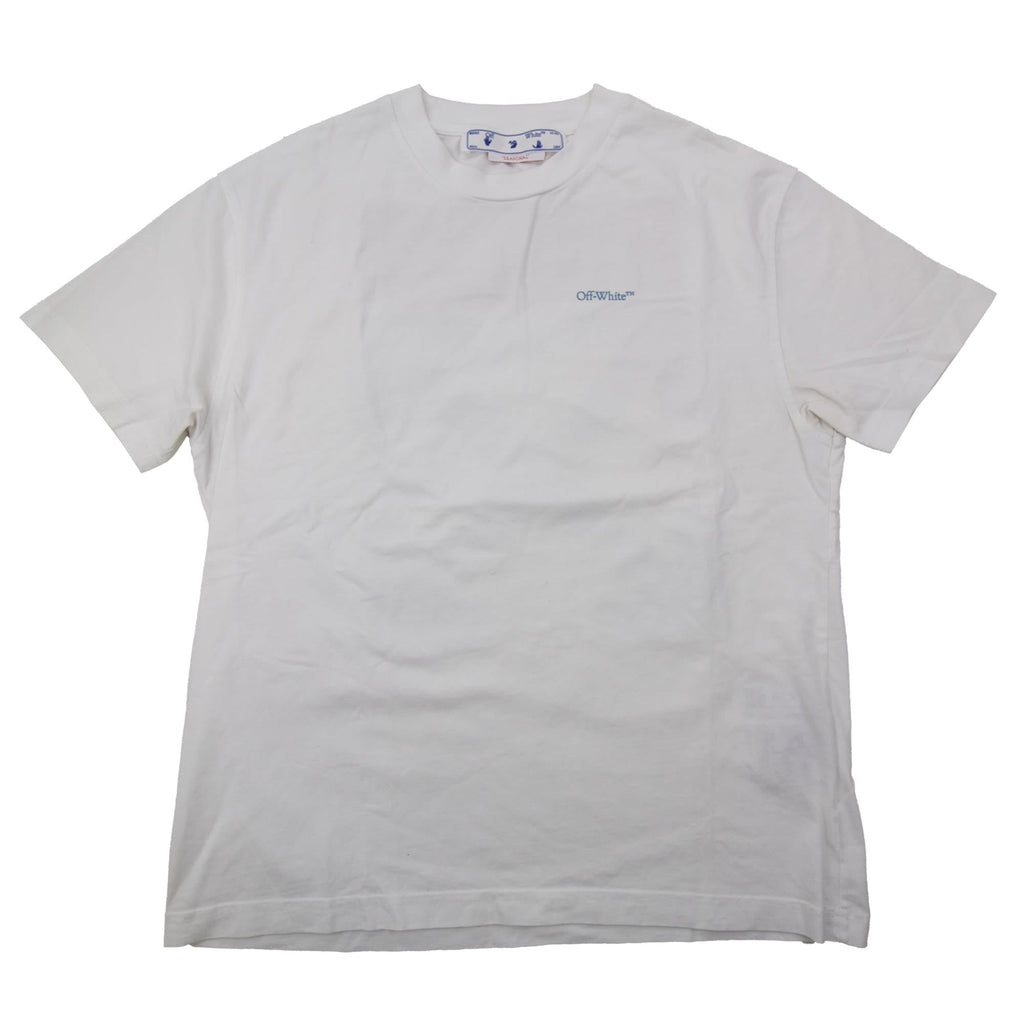 Pre-Loved Blue Red Arrow Casual T Shirt White Multi Medium