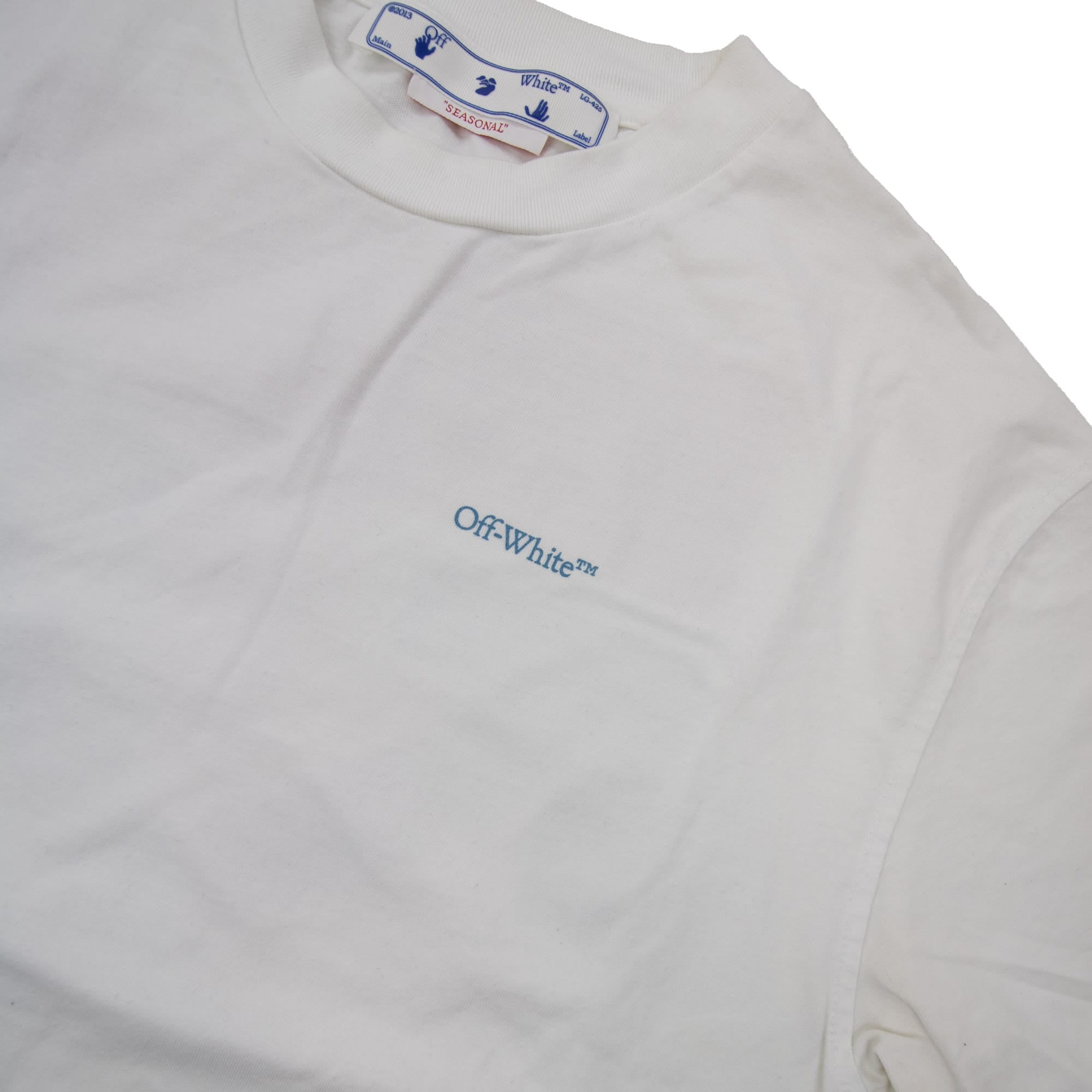 Pre-Loved Blue Red Arrow Casual T Shirt White Multi Medium