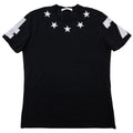 Pre-Loved Stars Neckline T-Shirt Black Medium XL