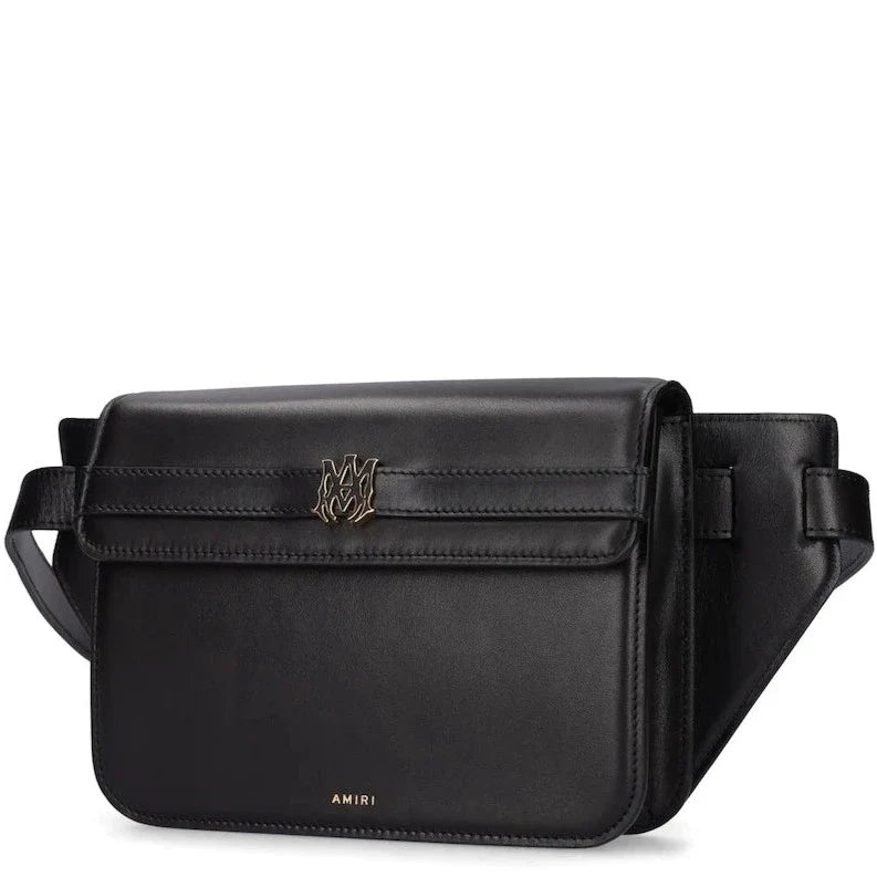 AMIRI Black Leather MA Clutch Crossbody