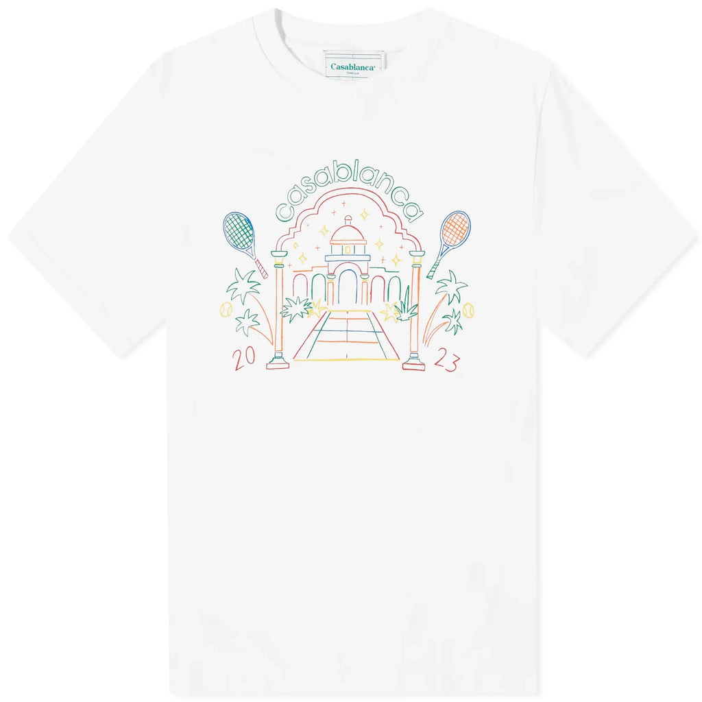 Casablanca White Logo T-Shirt