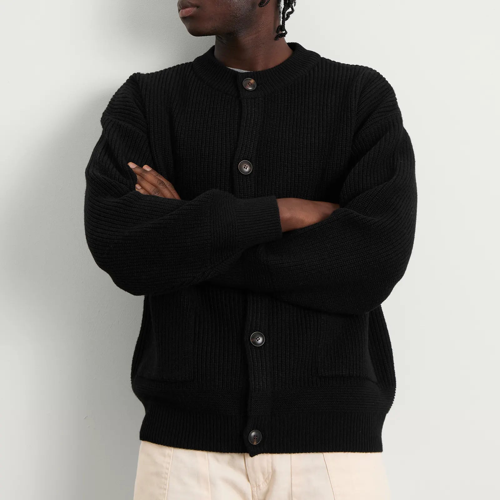FrizmWORKS Heavy Wool Round Cardigan