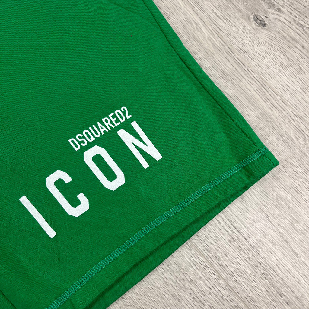 DSQUARED2 ICON Jersey Shorts - Green