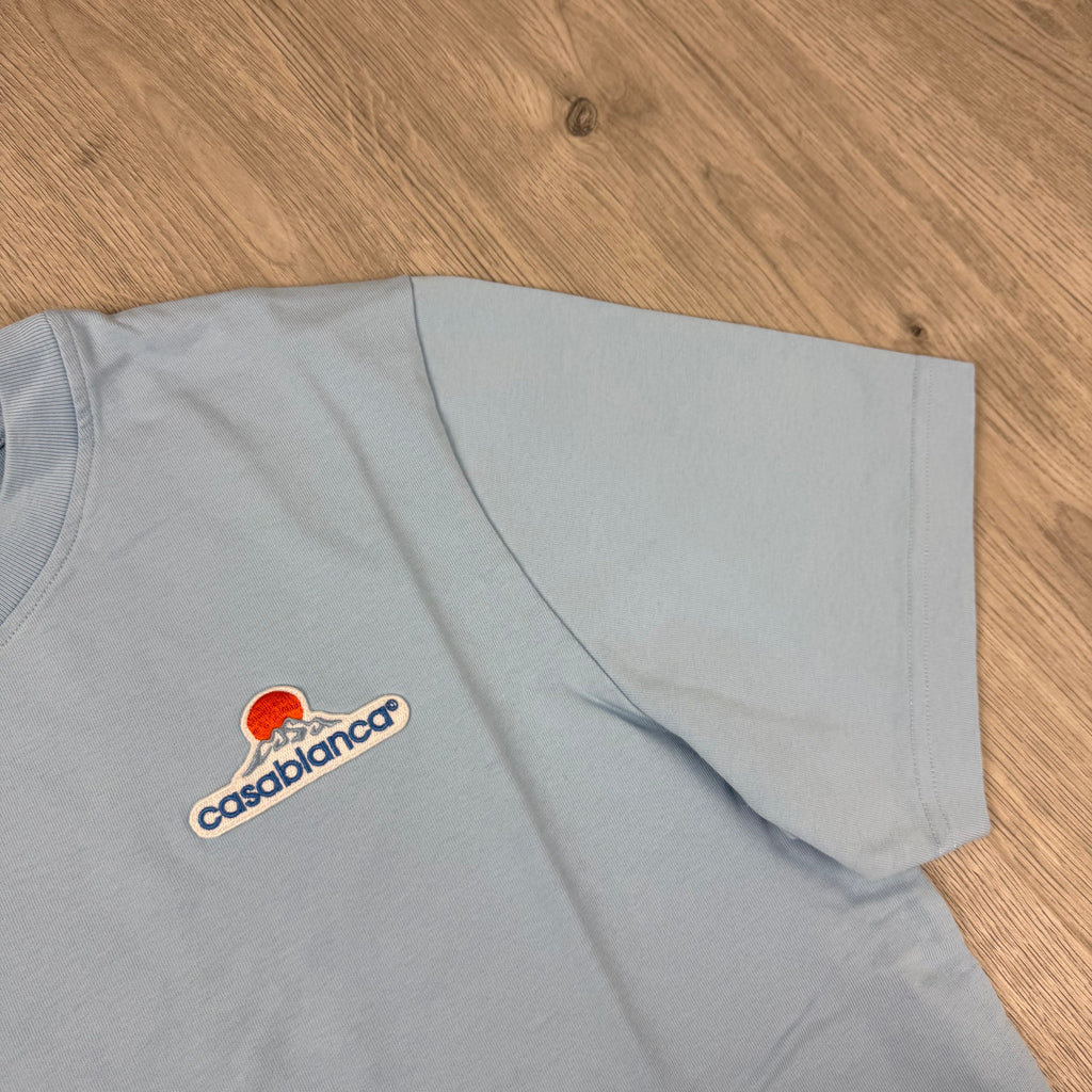 Casablanca 'Montagne' T-Shirt - Pale Blue