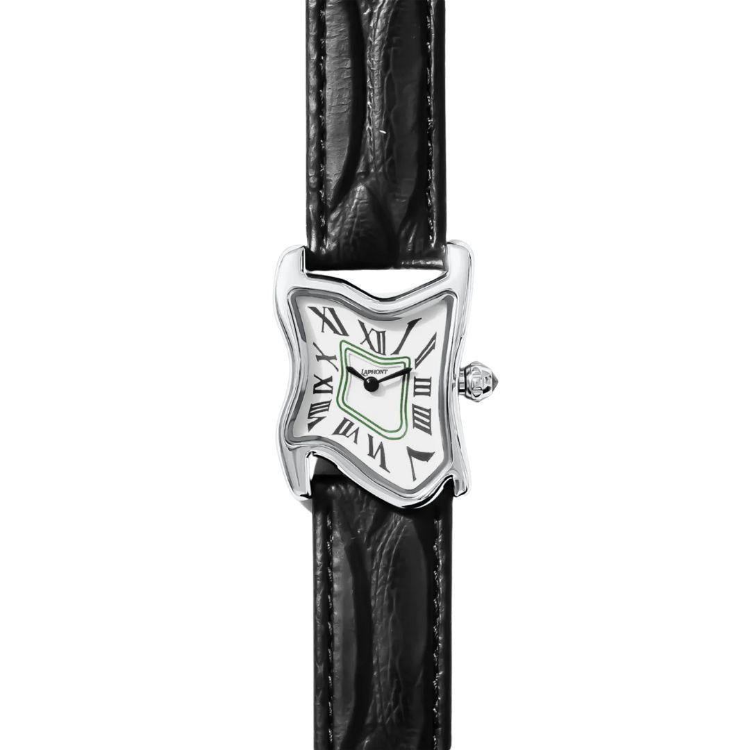 LAPHONT MELTING SQUARE WATCH SMALL FACE SILVER