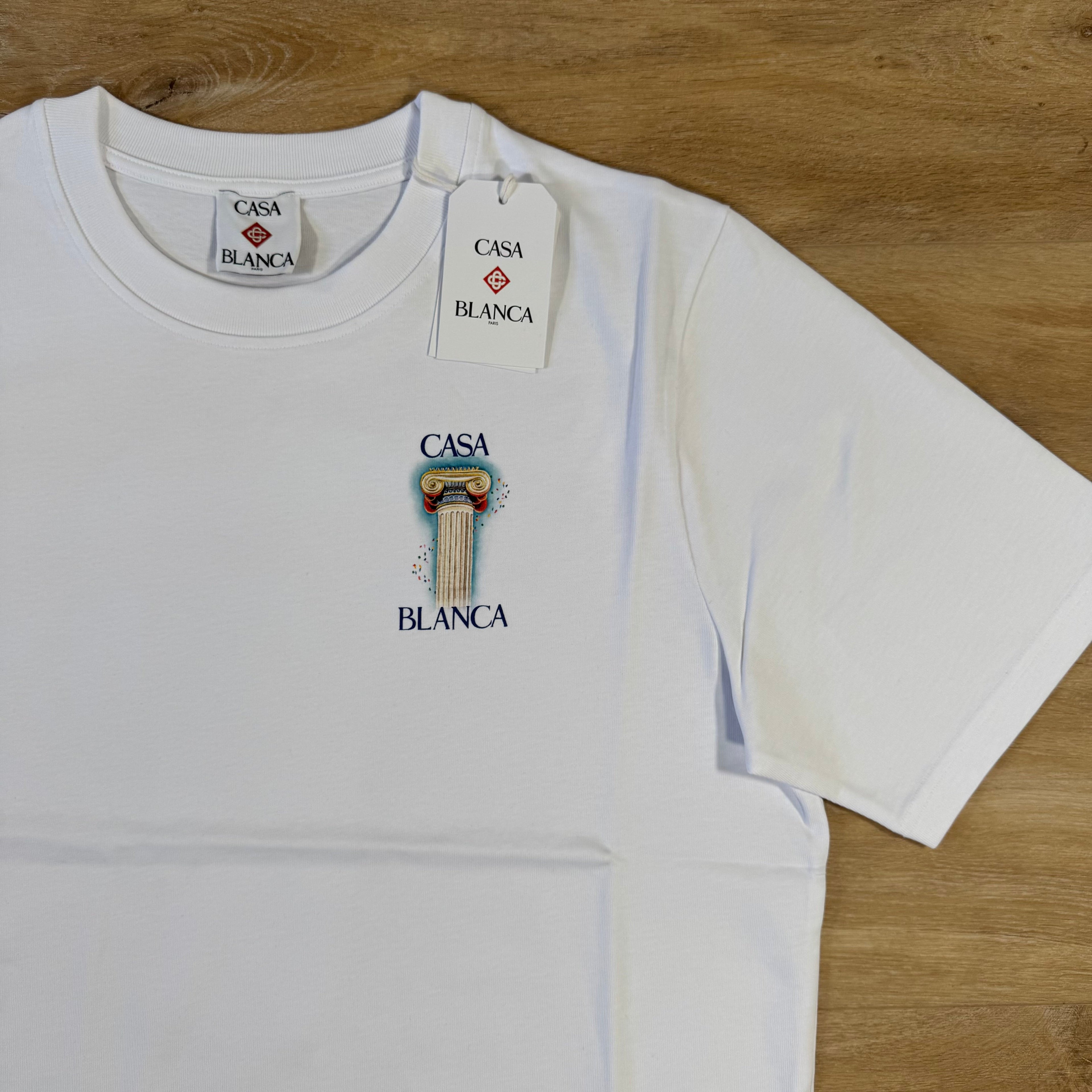 Casablanca La Colomne T-Shirt in White