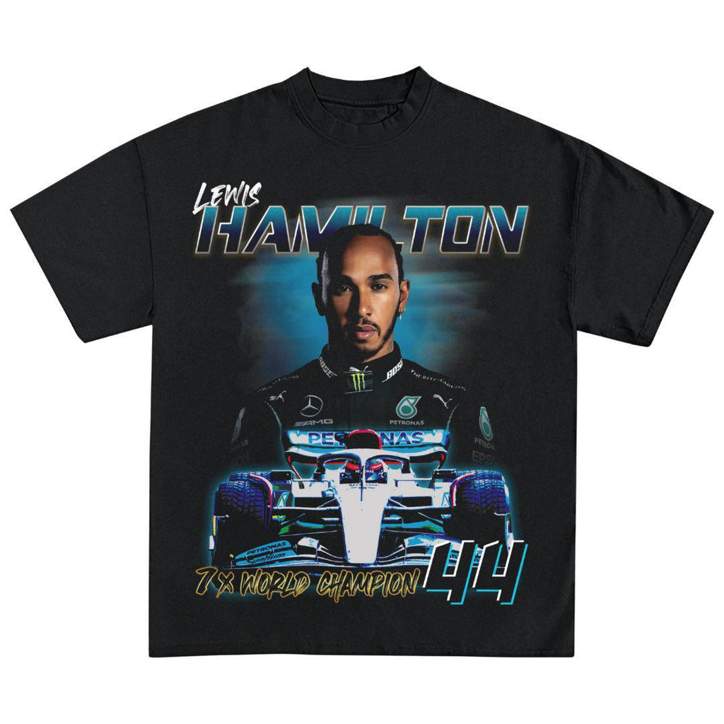 LEWIS HAMILTON RACING T-SHIRT BLACK