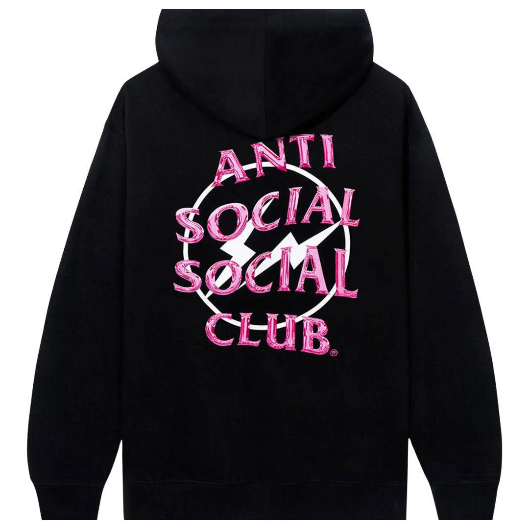 ANTI SOCIAL SOCIAL CLUB X FRAGMENT PRECIOUS PETALS HOODIE BLACK/PINK