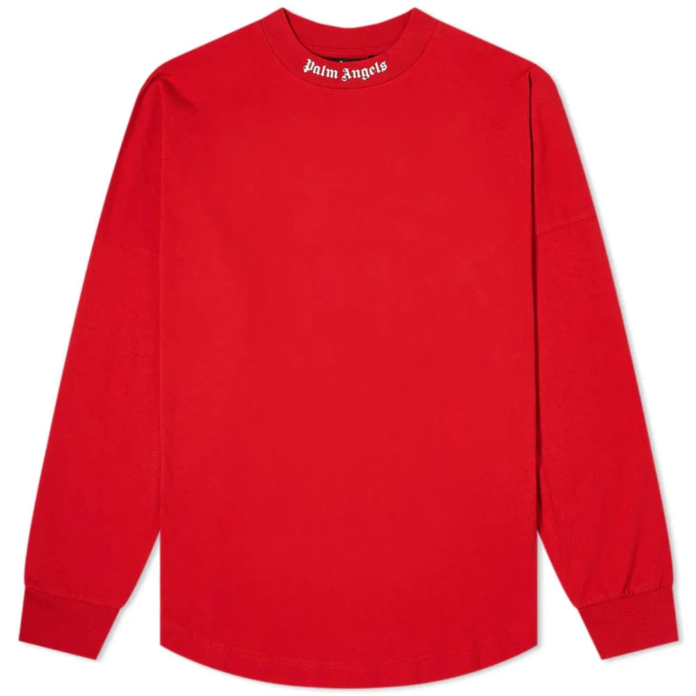 PALM ANGELS CLASSIC LOGO LONG SLEEVE RED