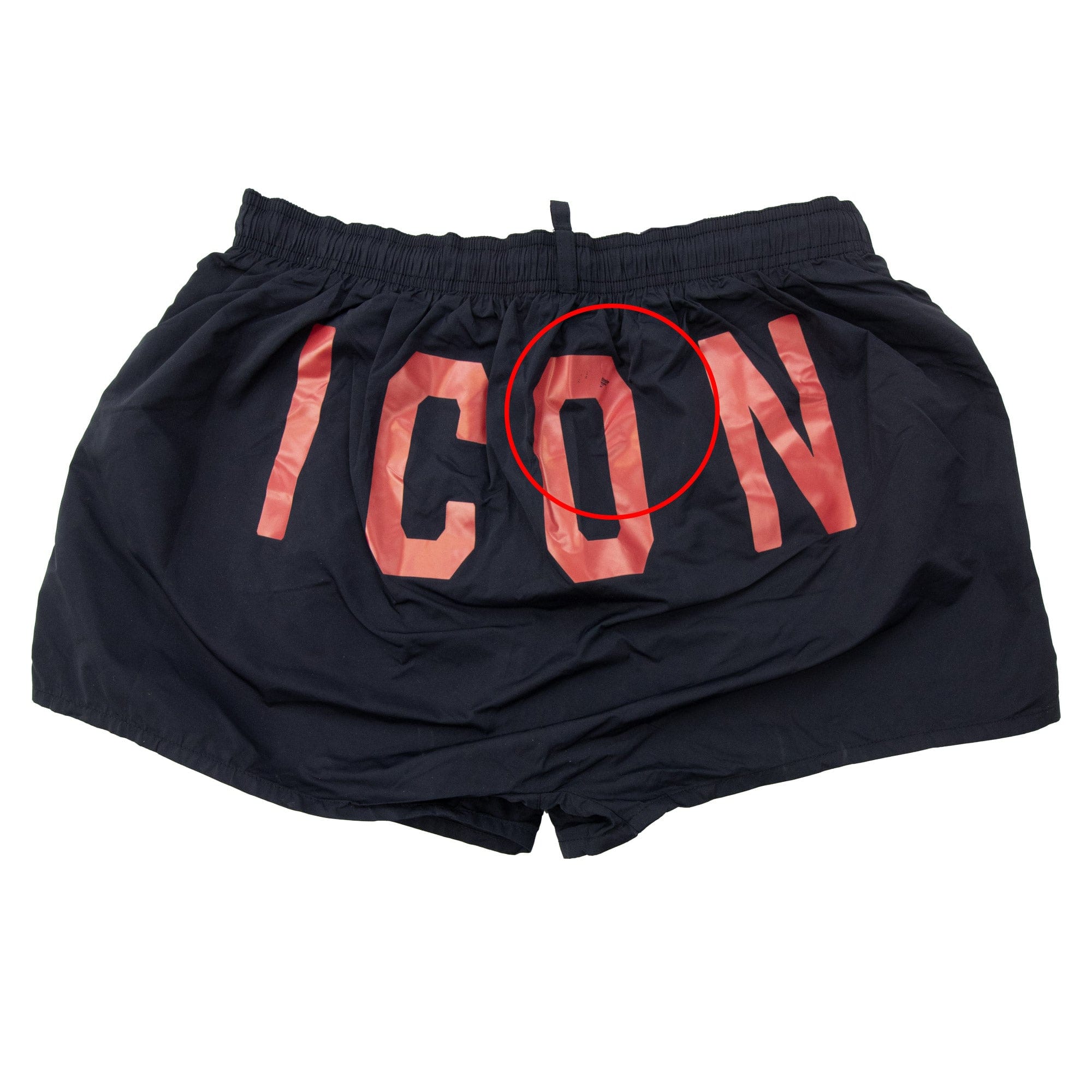 Pre-Loved Icon Shorts Black/Red 48"