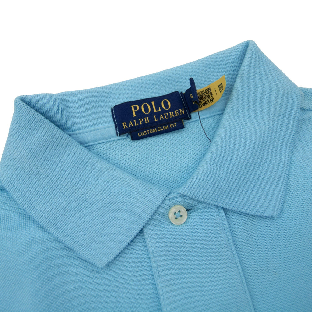 Pre-Loved Slim Fit Short Sleeve Polo Turquoise Small