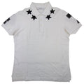 Pre-Loved Stars Neckline Polo White Medium