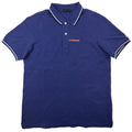 Pre-Loved Blue Short Sleeve Cotton Pique Polo Shirt Large