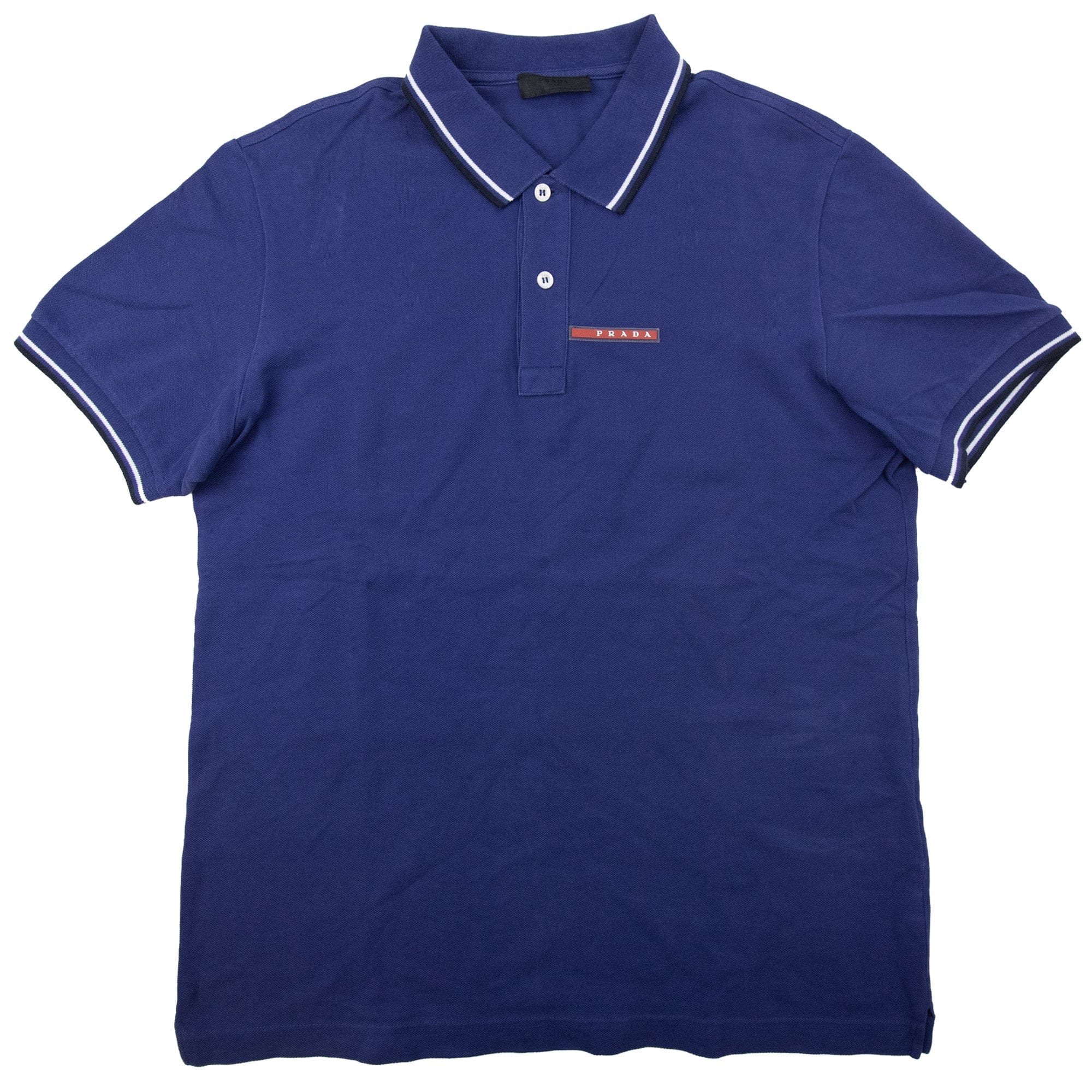 Pre-Loved Blue Short Sleeve Cotton Pique Polo Shirt Large