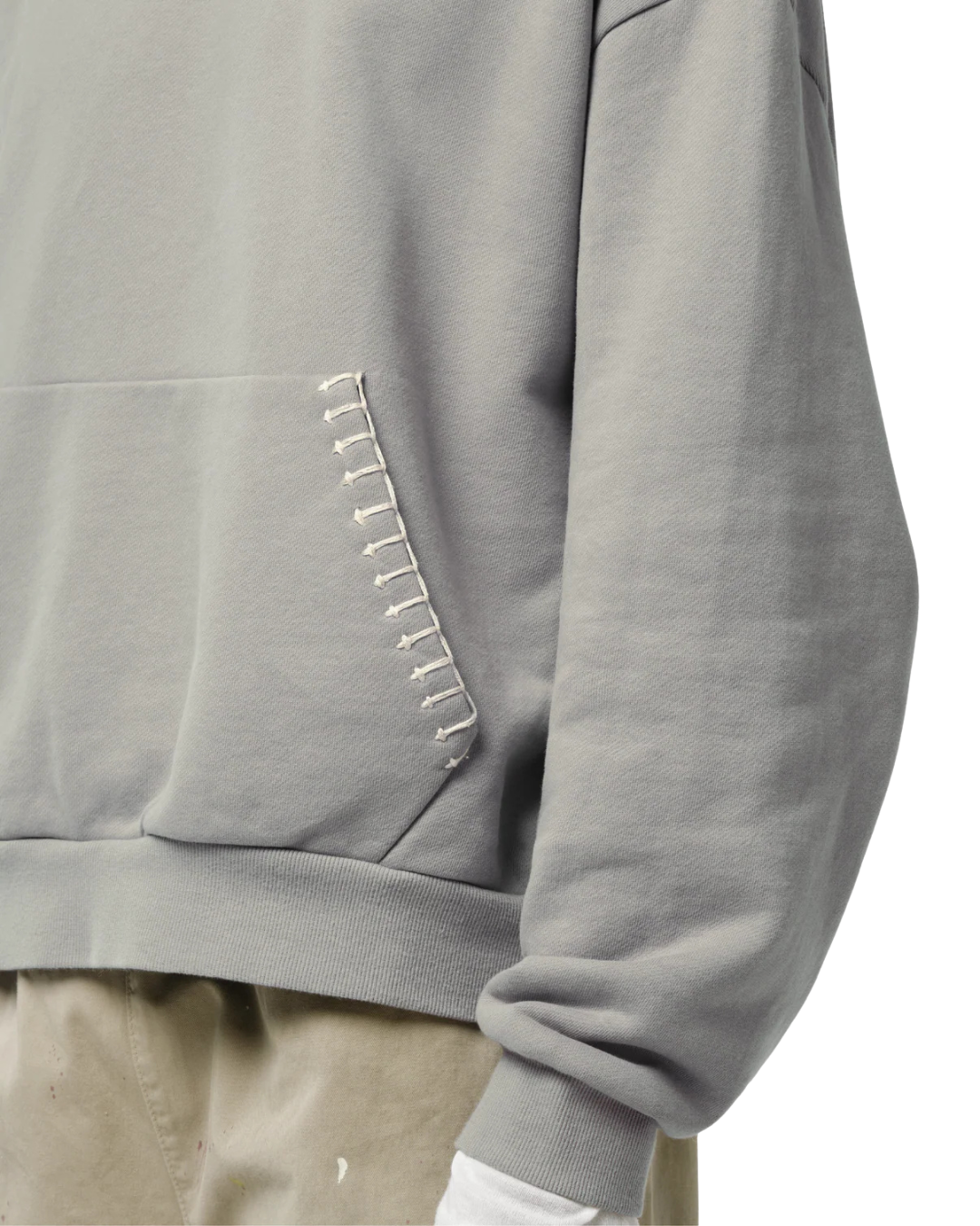 STITCHWORK UNIFORM HOODIE SAGE