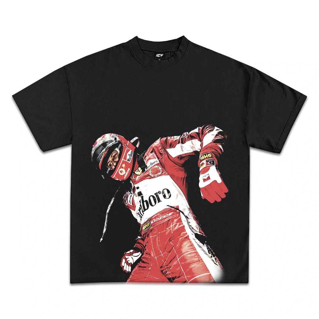 MICHAEL SCHUMACHER F1 GRAPHIC T-SHIRT BLACK
