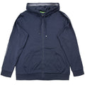 Pre-Loved Saggy Embossed Logo Hoodie Navy 3XL