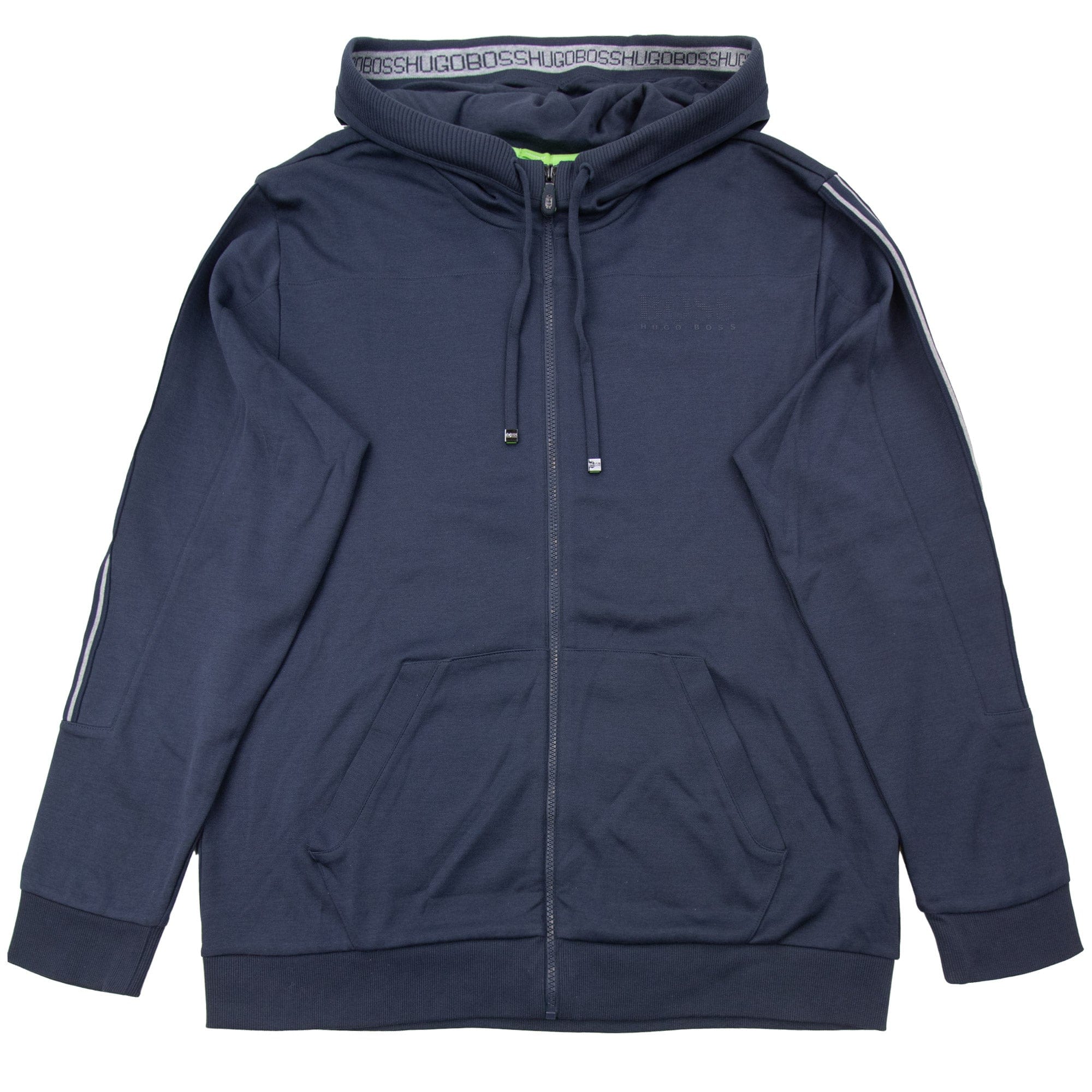Pre-Loved Saggy Embossed Logo Hoodie Navy 3XL