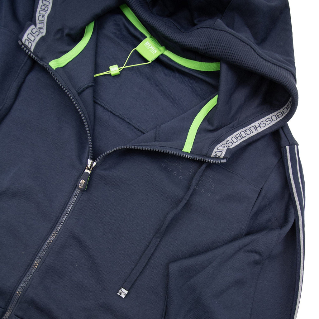 Pre-Loved Saggy Embossed Logo Hoodie Navy 3XL