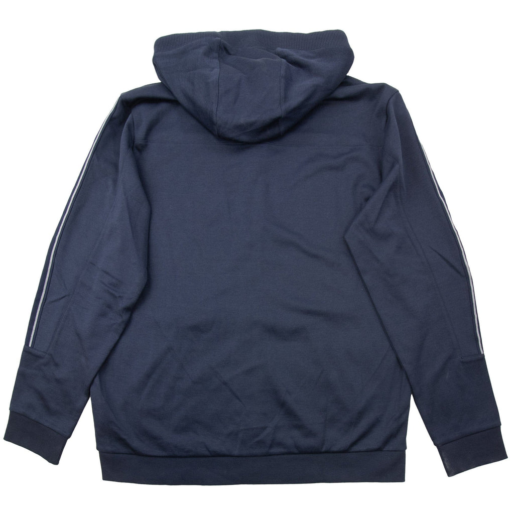 Pre-Loved Saggy Embossed Logo Hoodie Navy 3XL