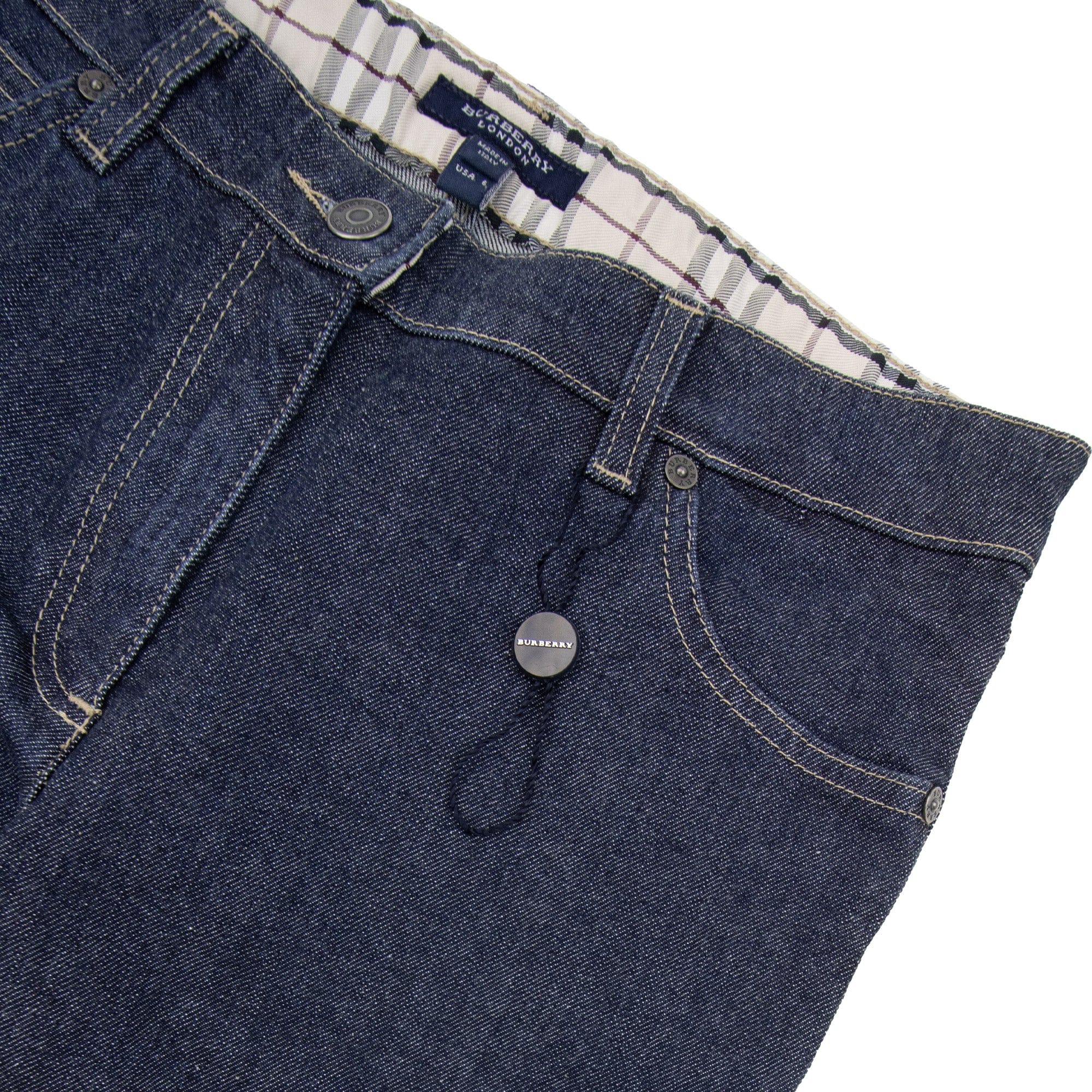 Pre-Loved Jeans Denim Blue Size:8