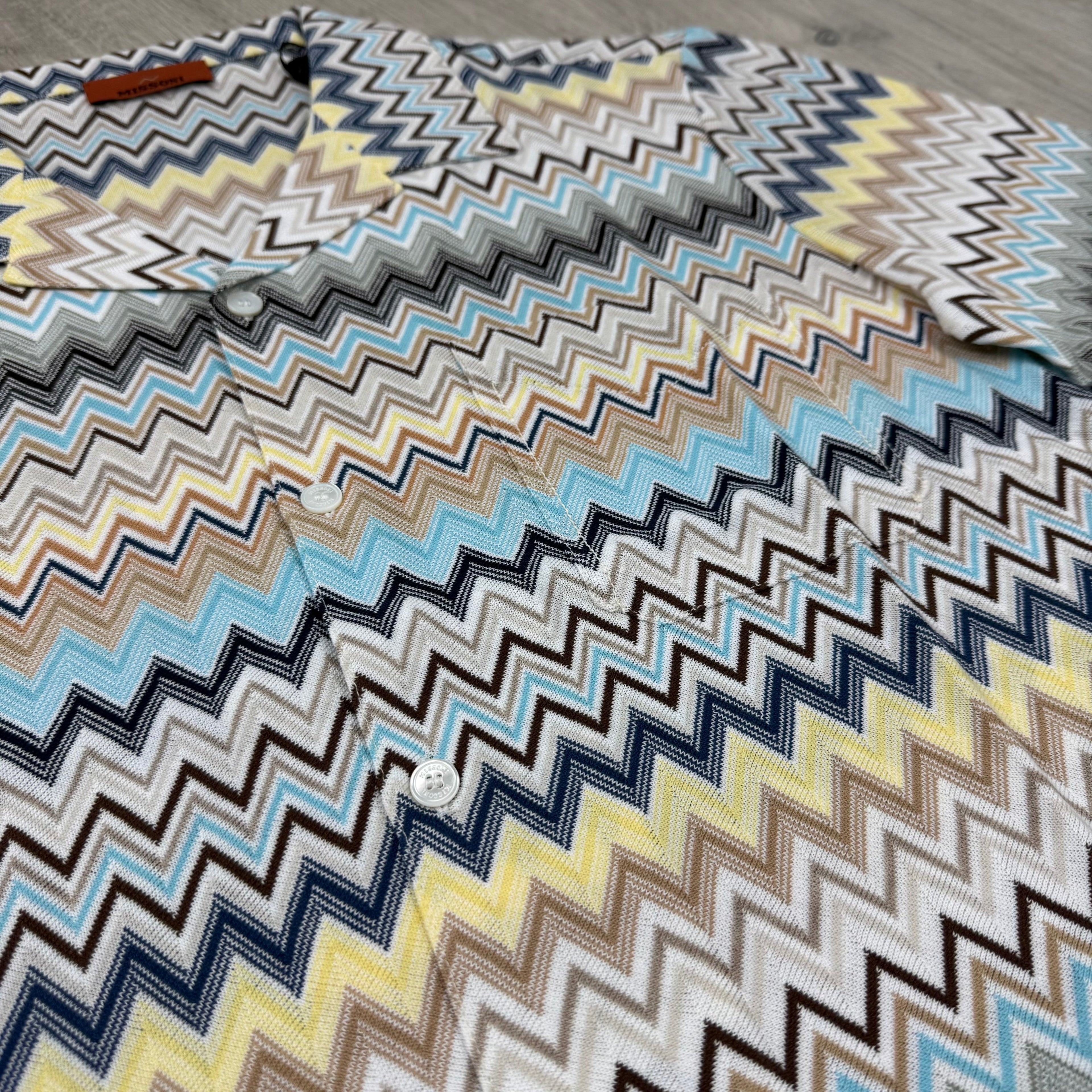 Missoni Chevron Bowling Shirt - Cream