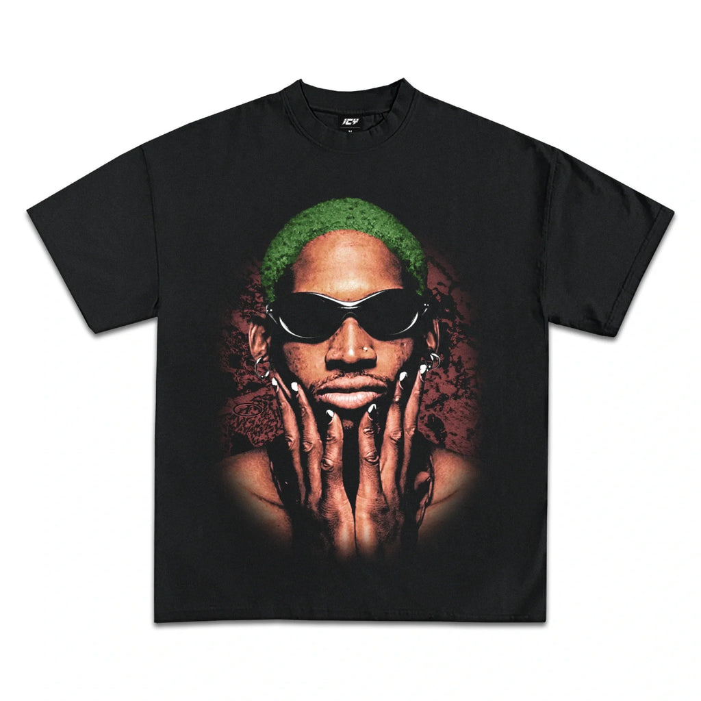 DENNIS RODMAN GRAPHIC T-SHIRT BLACK