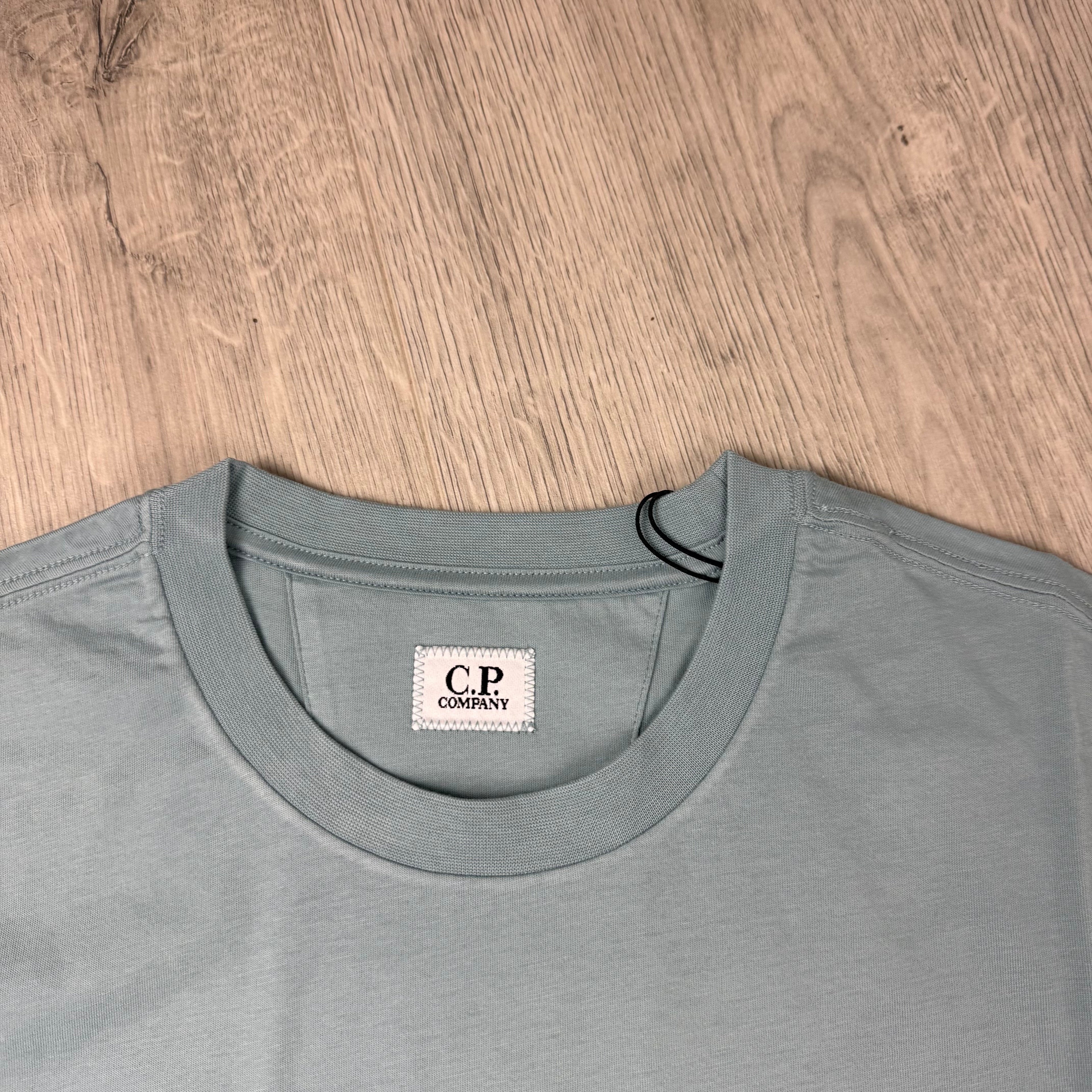 CP Company Stamp T-Shirt - Silver Blue
