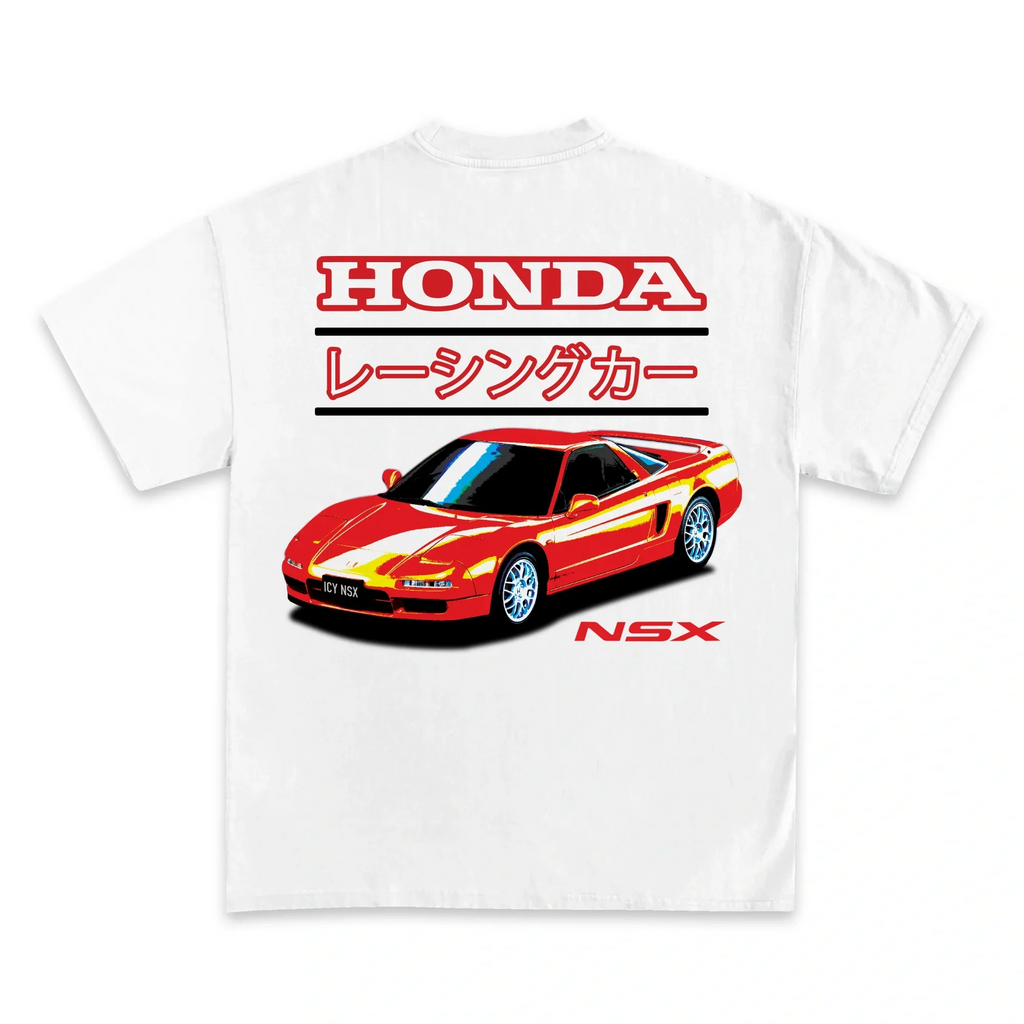 HONDA NSX JDM RACING T-SHIRT WHITE