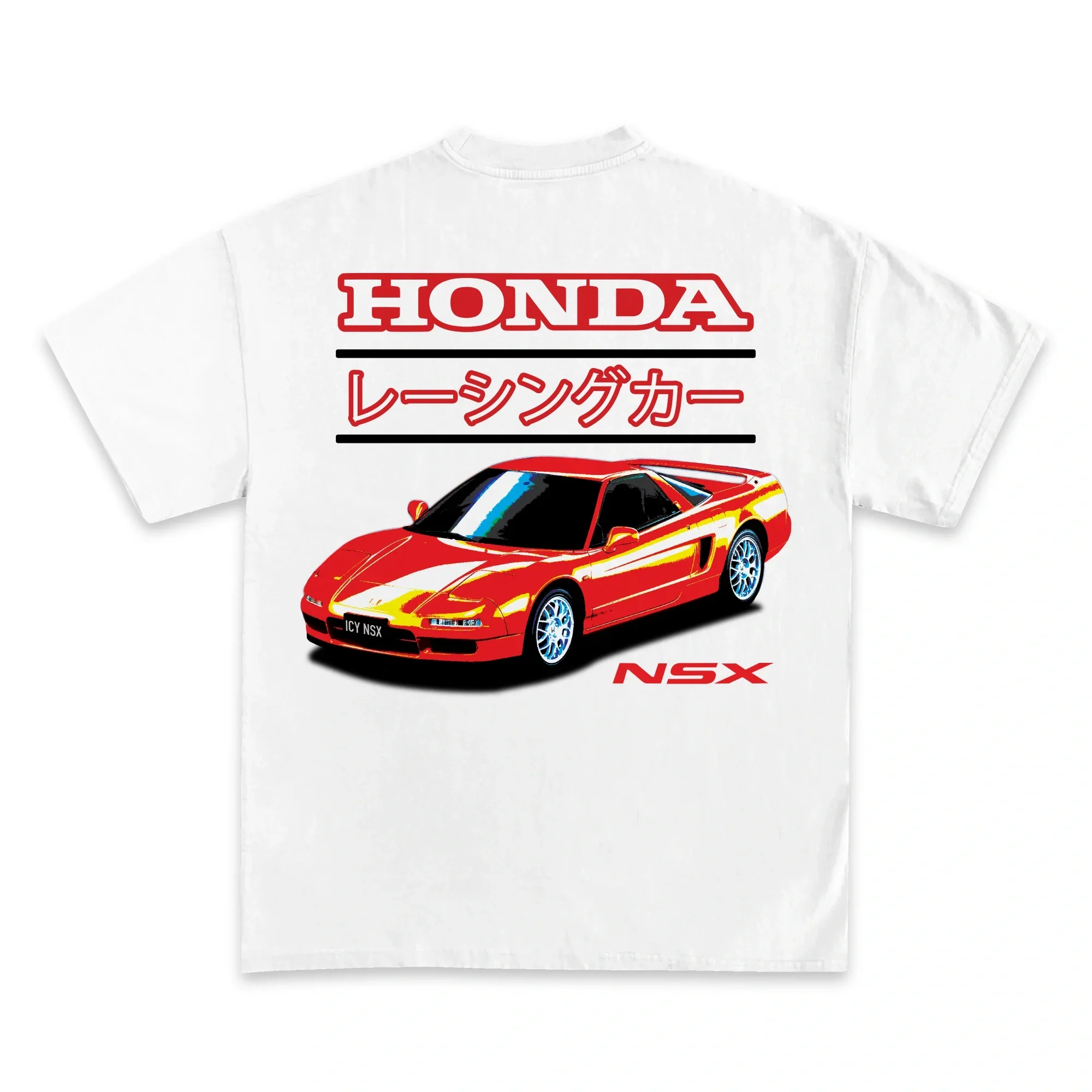 HONDA NSX JDM RACING T-SHIRT WHITE