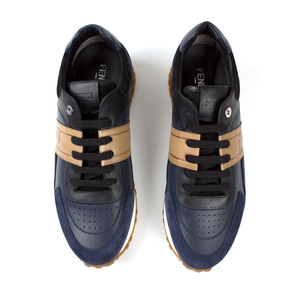 Fendi Sneaker Mix Crosta Navy